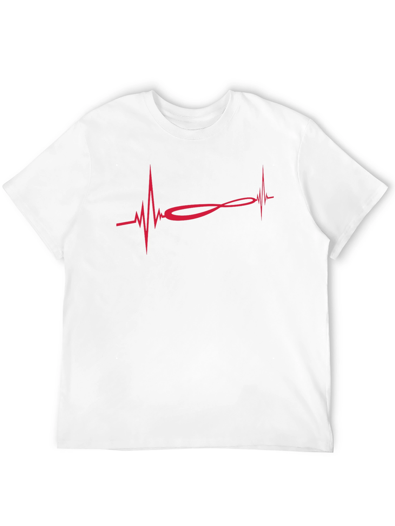 Heartbeat Infinity Symbol Graphic T-Shirt