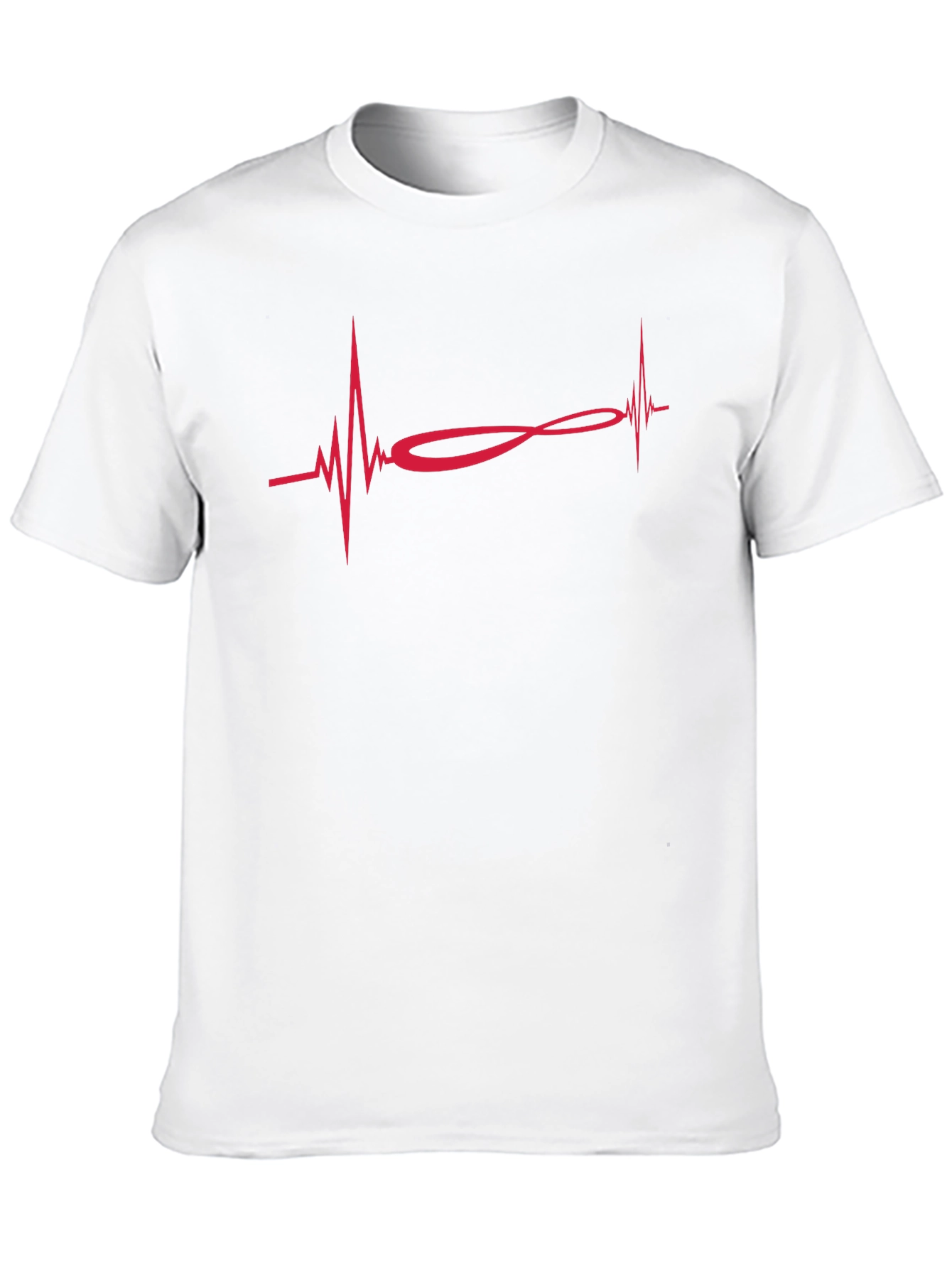 Heartbeat Infinity Symbol Graphic T-Shirt