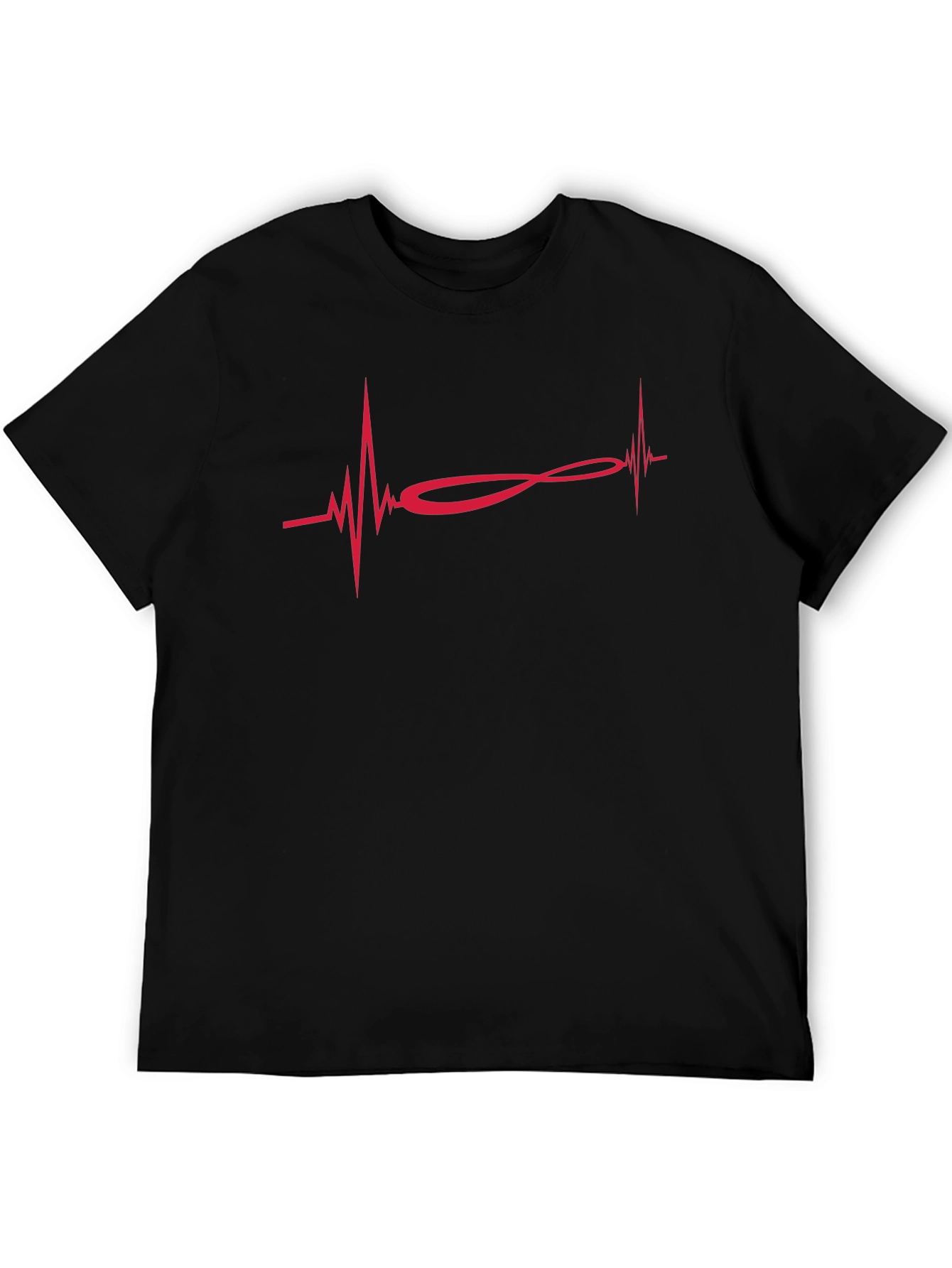 Heartbeat Infinity Symbol Graphic T-Shirt