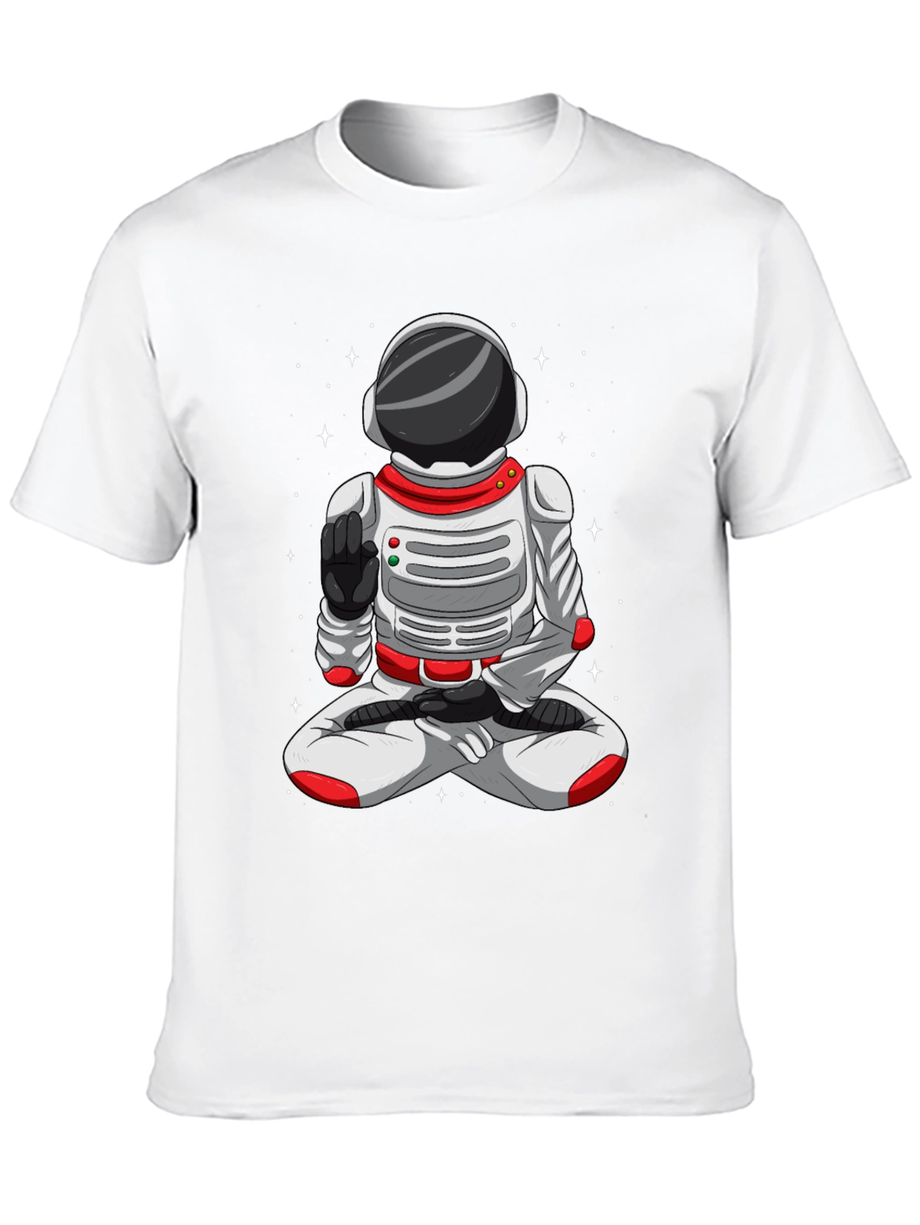Meditating Astronaut T-Shirt - Space Yoga Tee