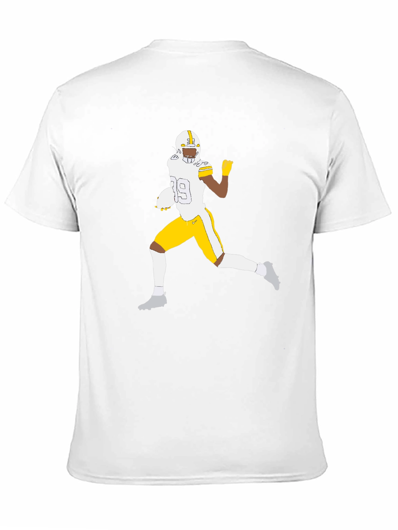Football Player Graphic Tee - Black