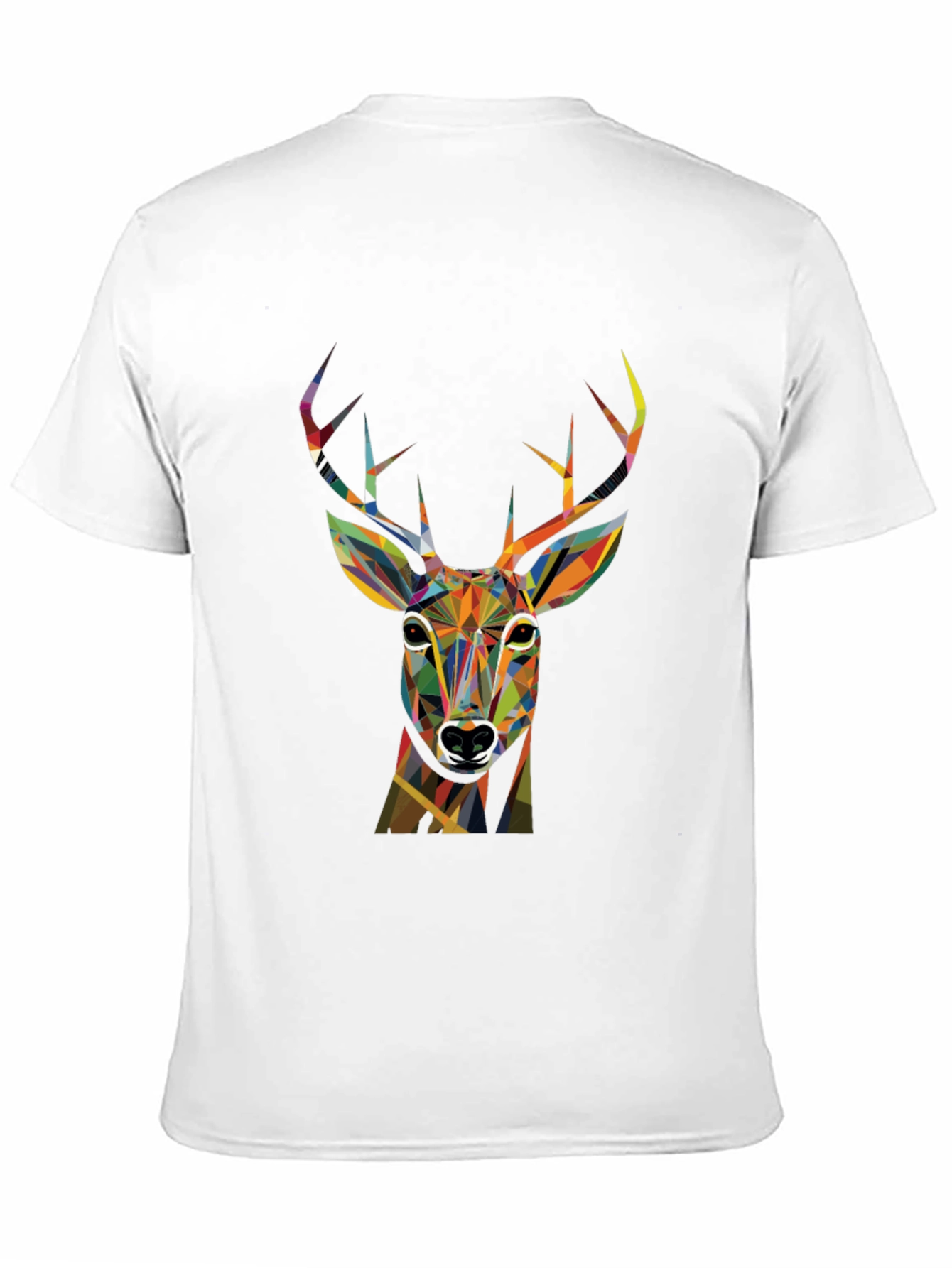 Geometric Deer Graphic T-Shirt