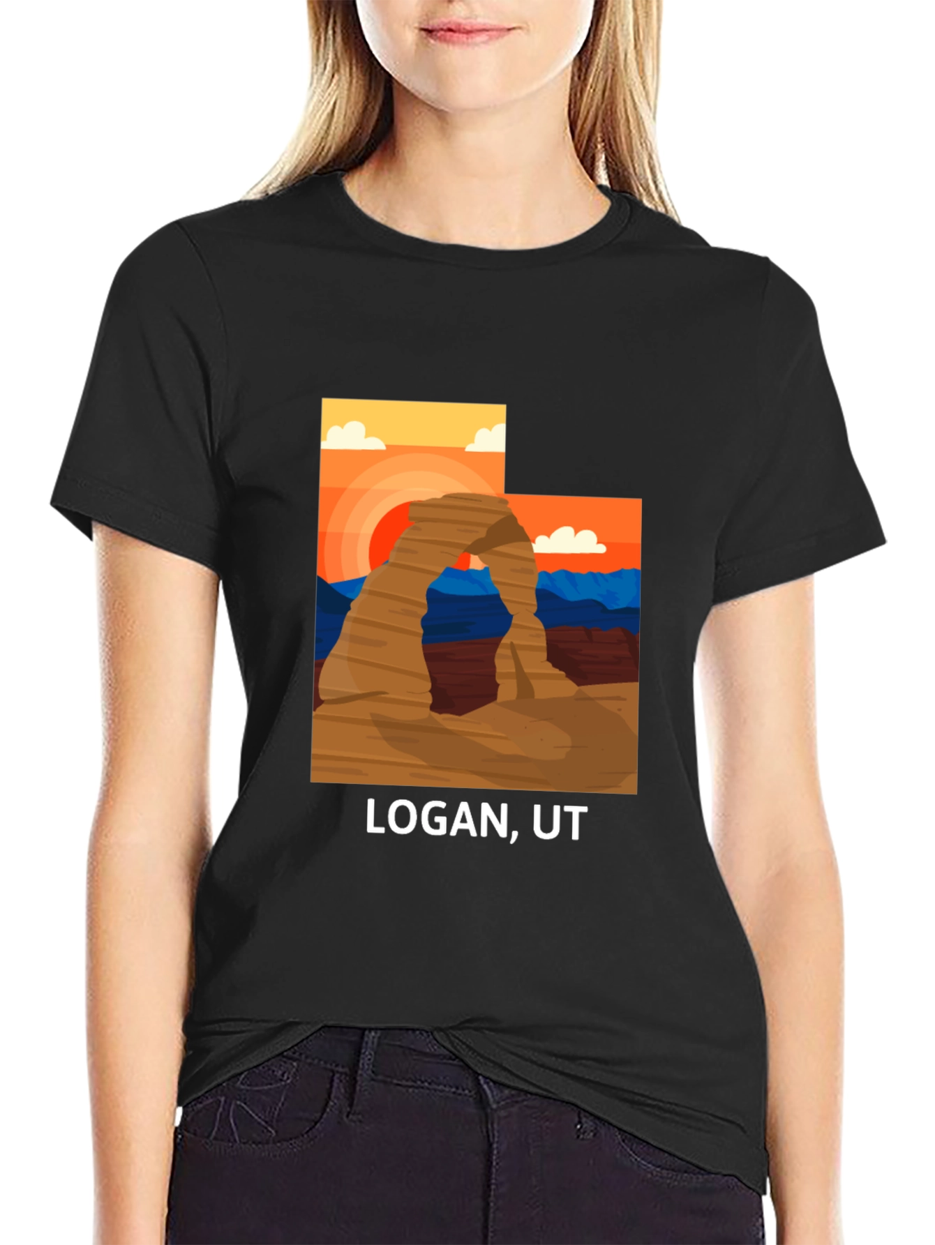 Logan UT Graphic Tee - Desert Archway