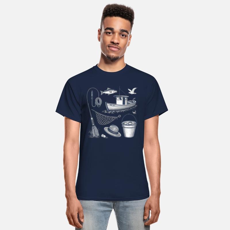 Vector illustration, nautical fishing, black,white