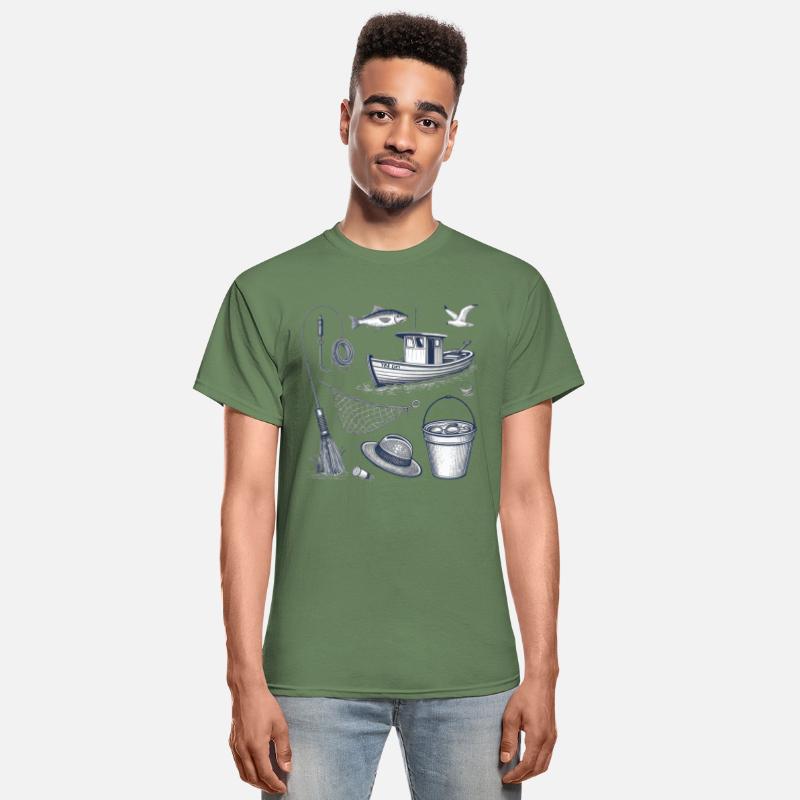 Vector illustration, nautical fishing, black,white