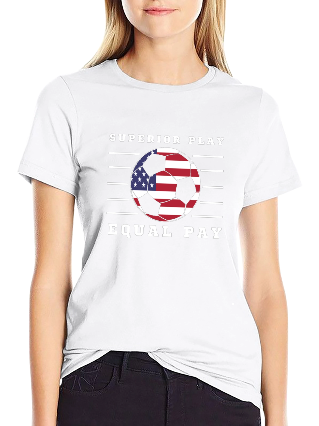 Superior Play Equal Pay Soccer Graphic Tee