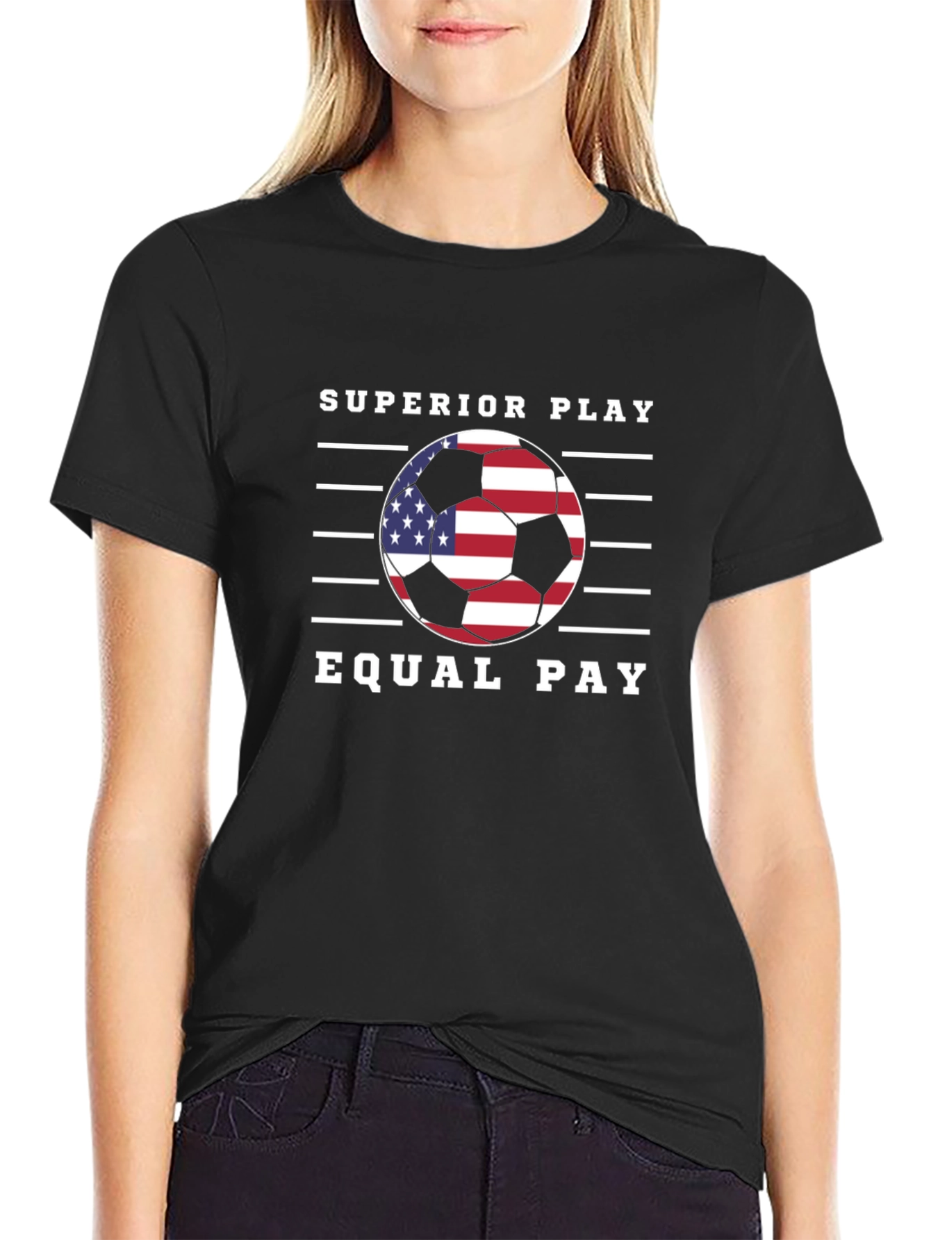 Superior Play Equal Pay Soccer Graphic Tee