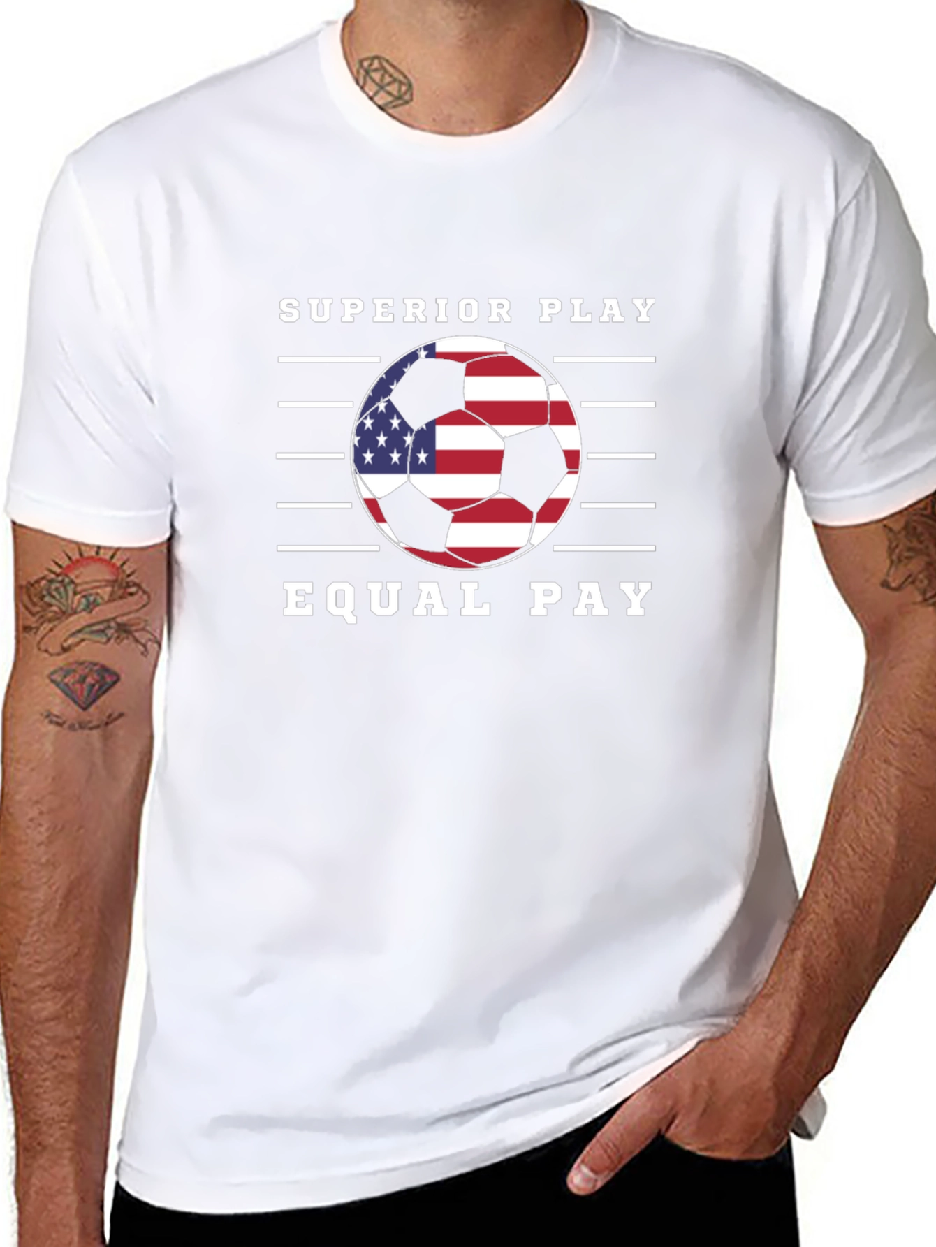 Superior Play Equal Pay Soccer Graphic Tee