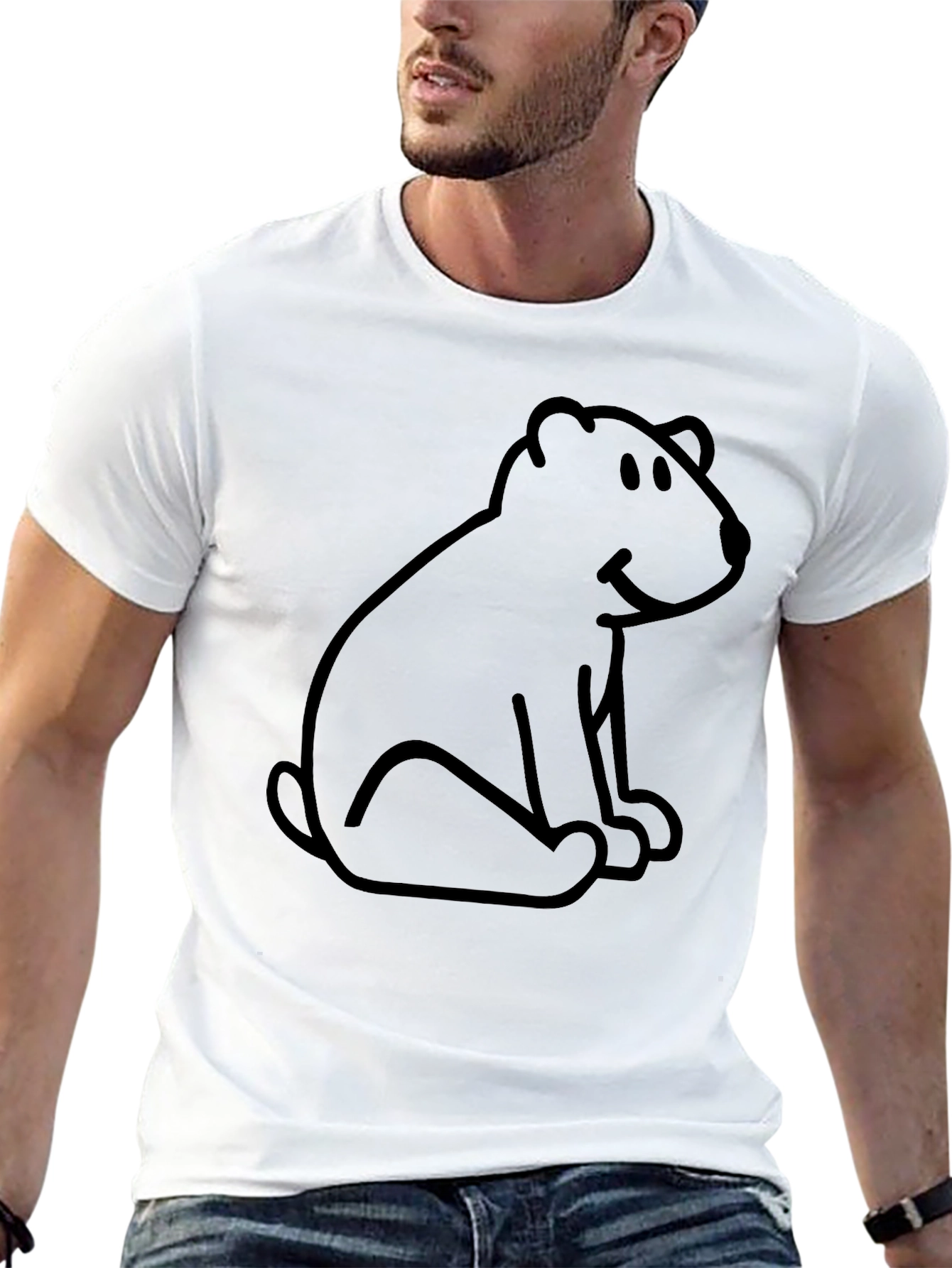Black Bear Graphic T-Shirt - Casual Comfort