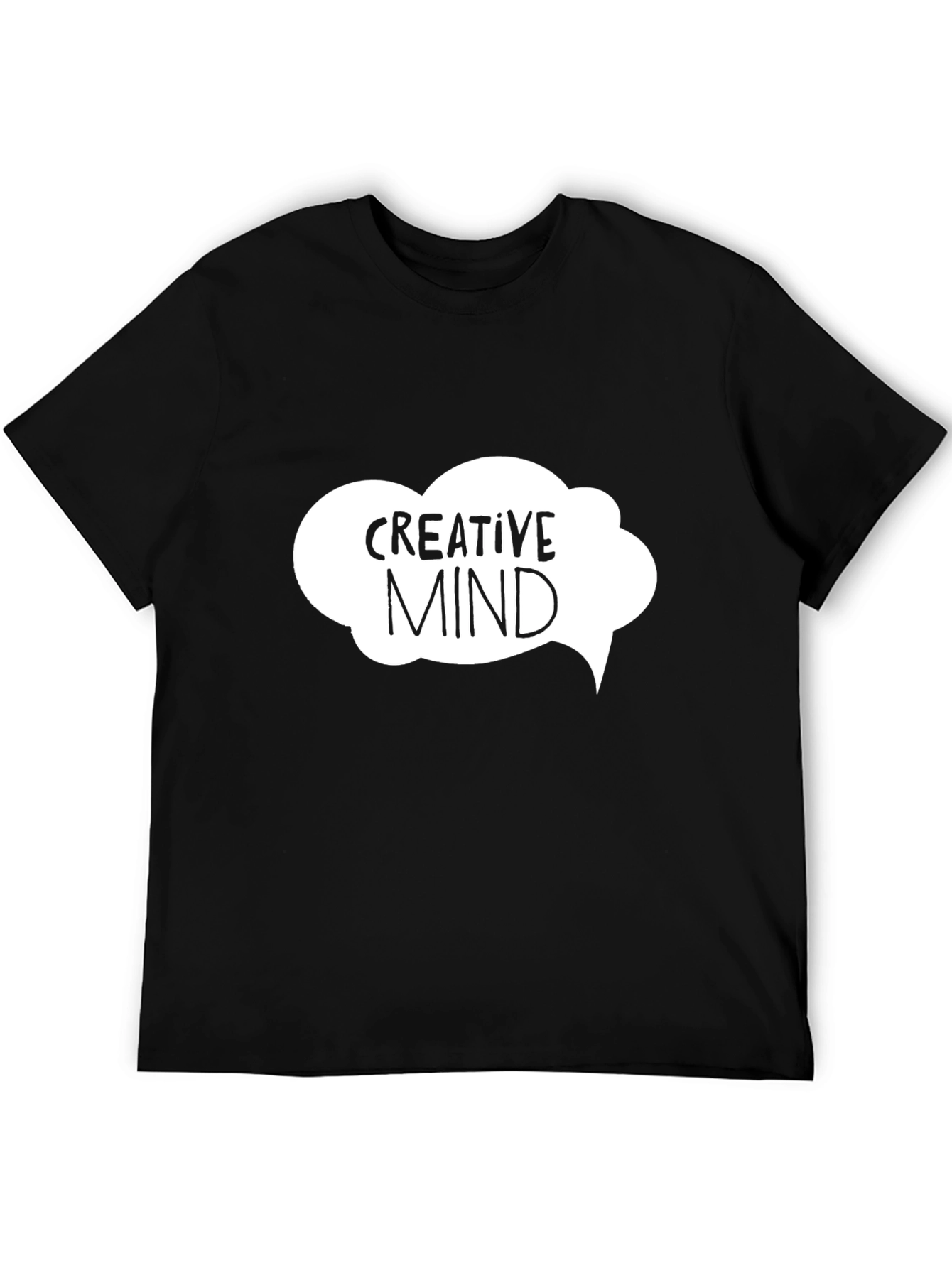 Creative Mind Black Graphic Tee - Unisex
