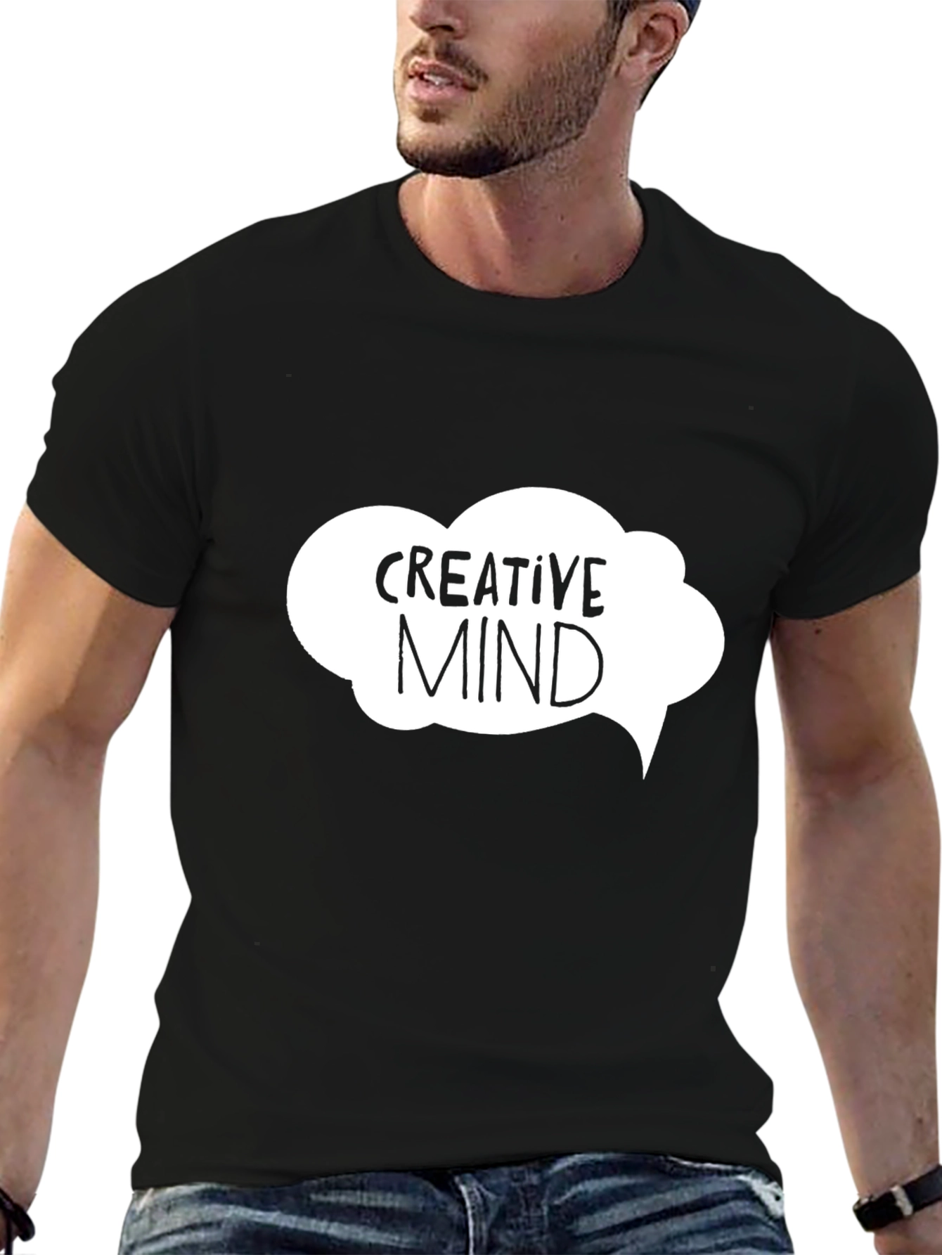 Creative Mind Black Graphic Tee - Unisex