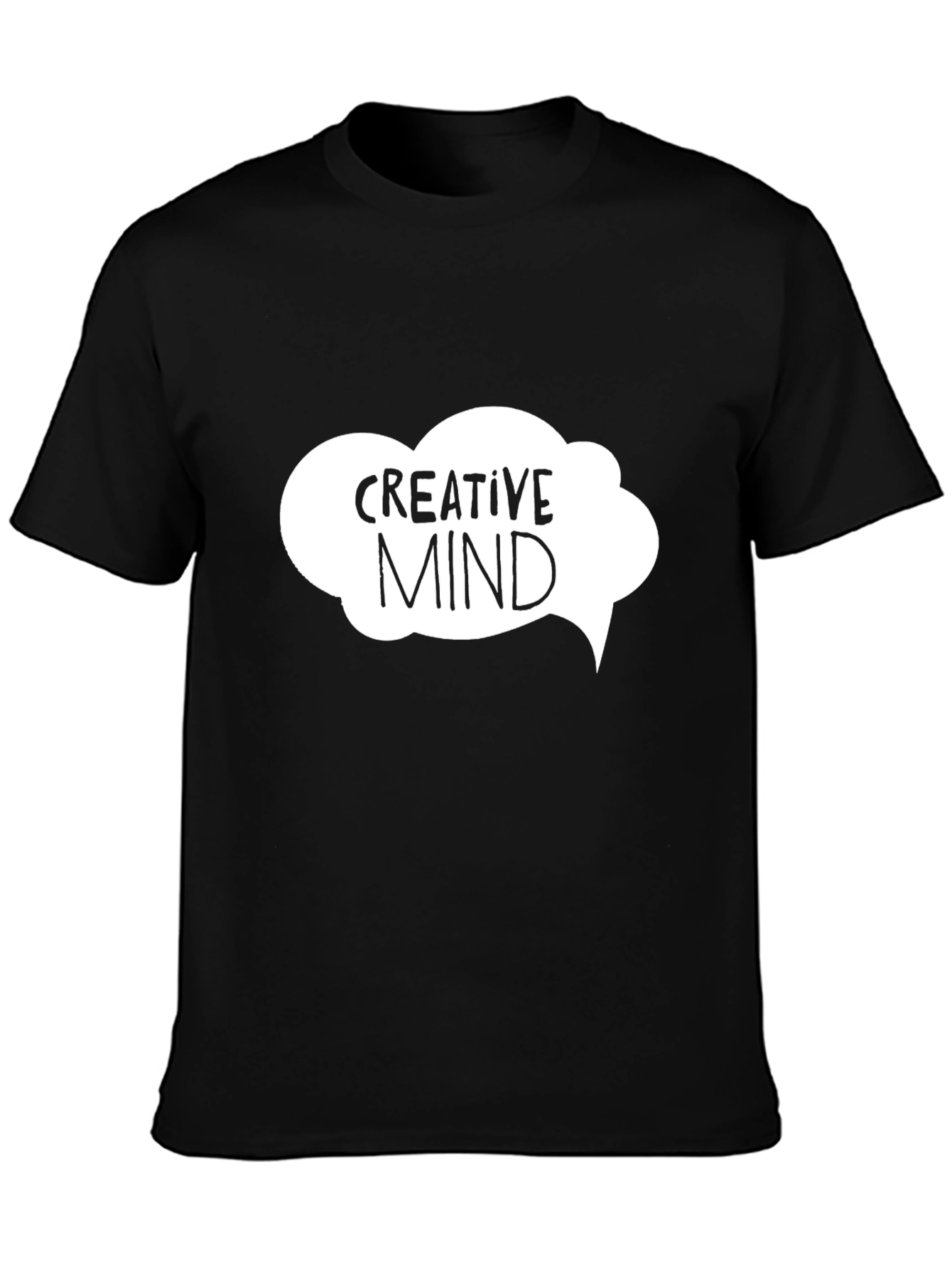 Creative Mind Black Graphic Tee - Unisex