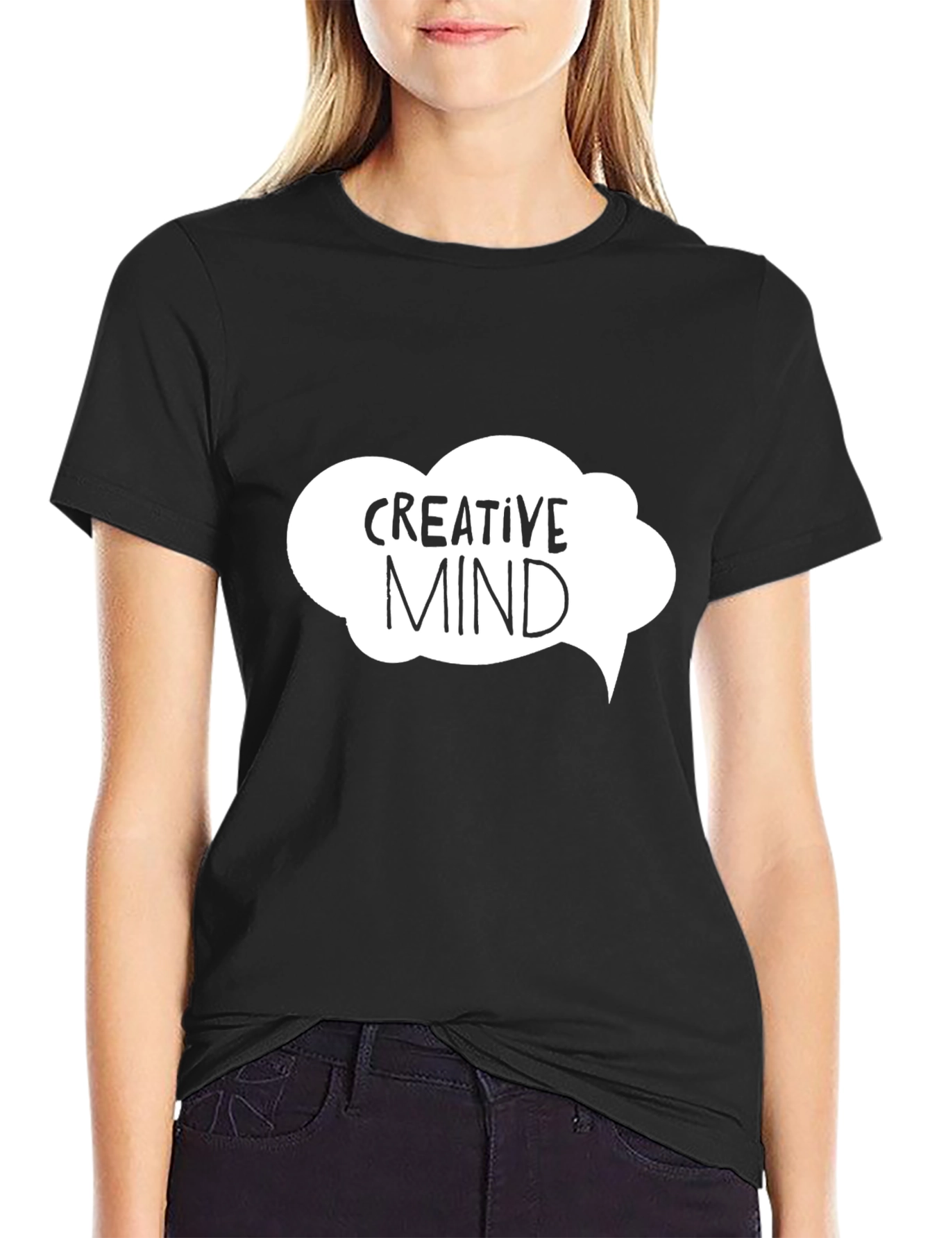 Creative Mind Black Graphic Tee - Unisex