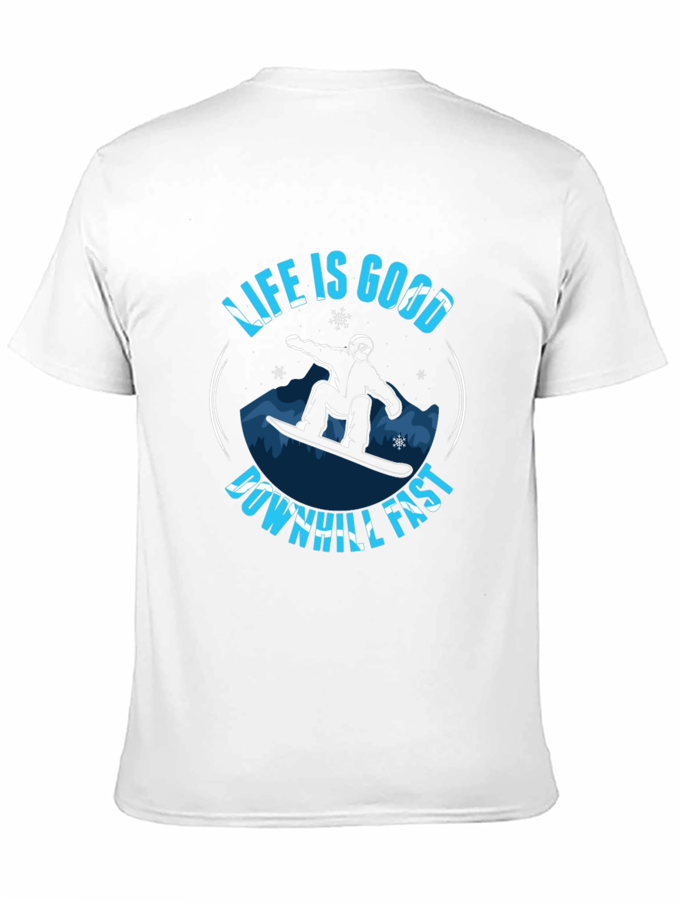 Life is Good Downhill Fast Graphic T-Shirt