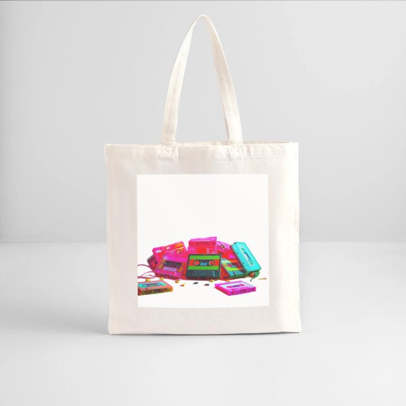 Vibrant Retro Cassette Tape Pattern