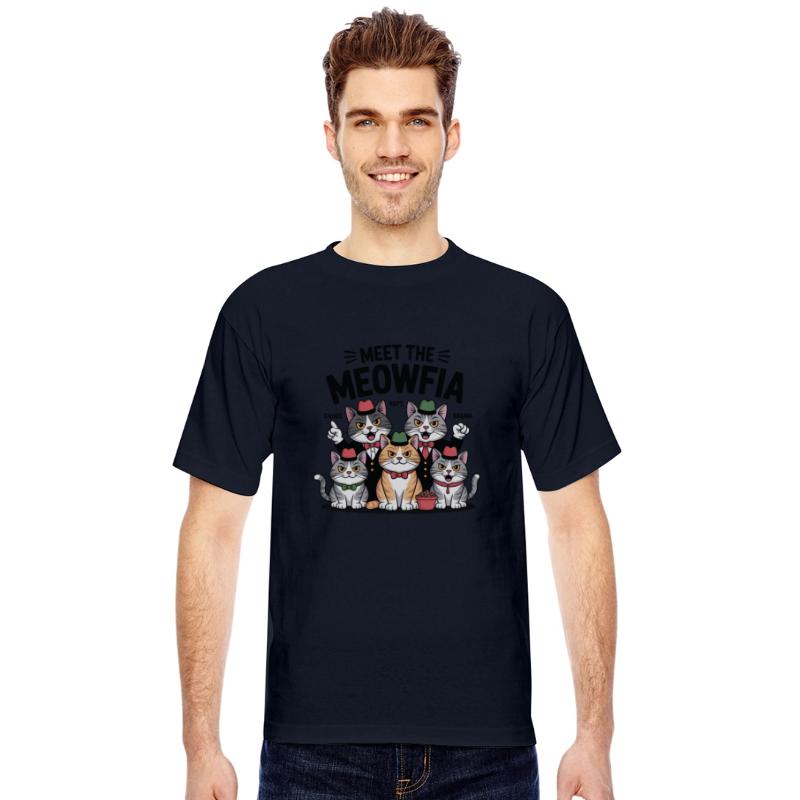 Vintage Cat Gang Illustration