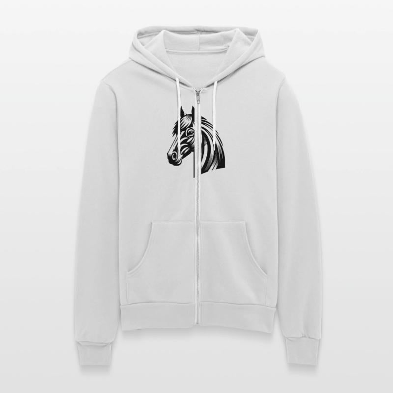 Vintage Horse Head Portrait Tattoo Style