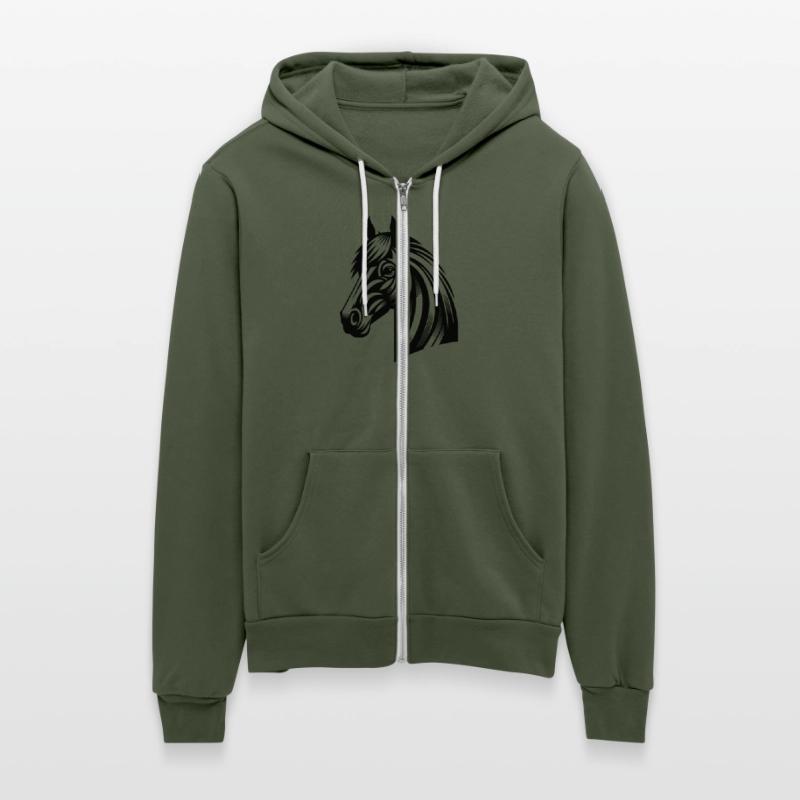 Vintage Horse Head Portrait Tattoo Style