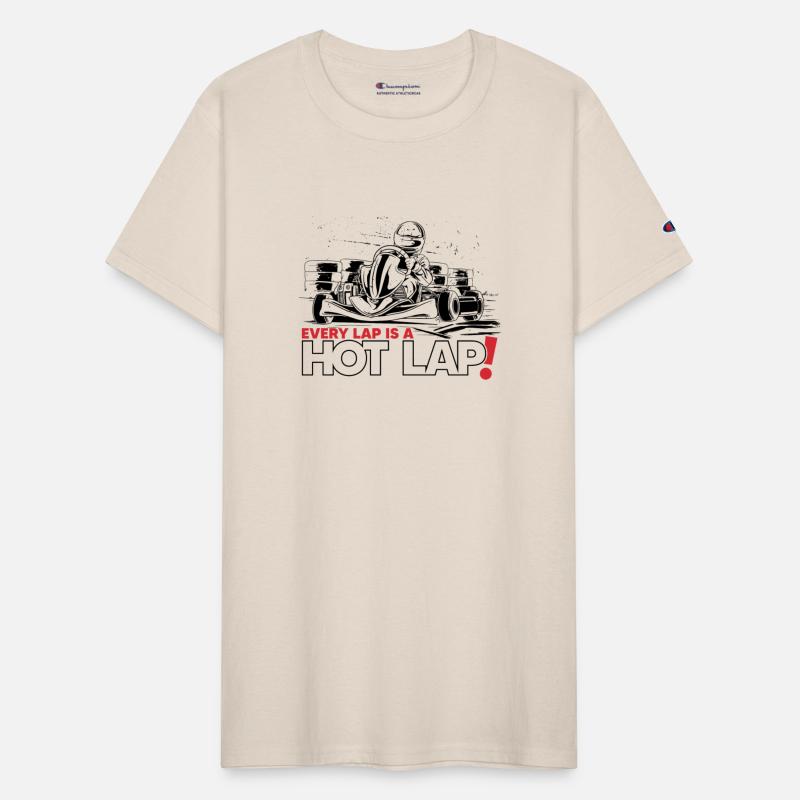 Vintage Retro Go Kart Driver Racing, Every Lap is