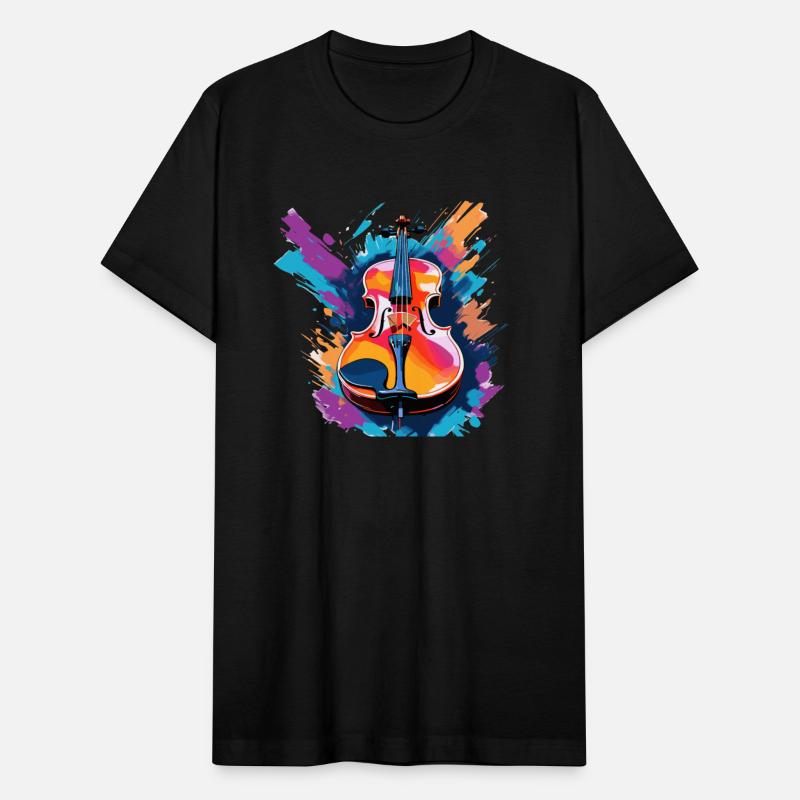 Violin Art In Vibrant Colors