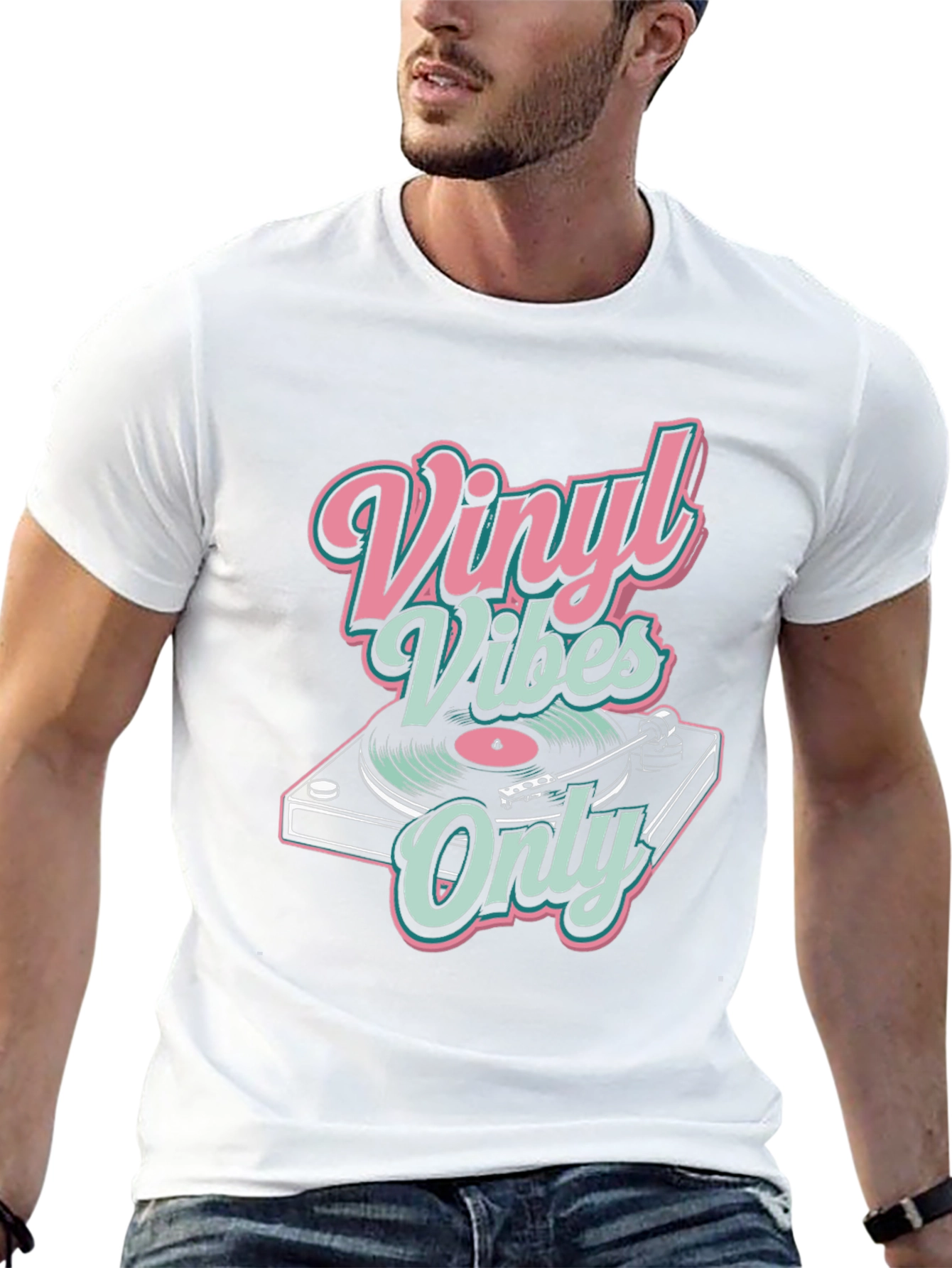 Vinyl Vibes Only Graphic Tee