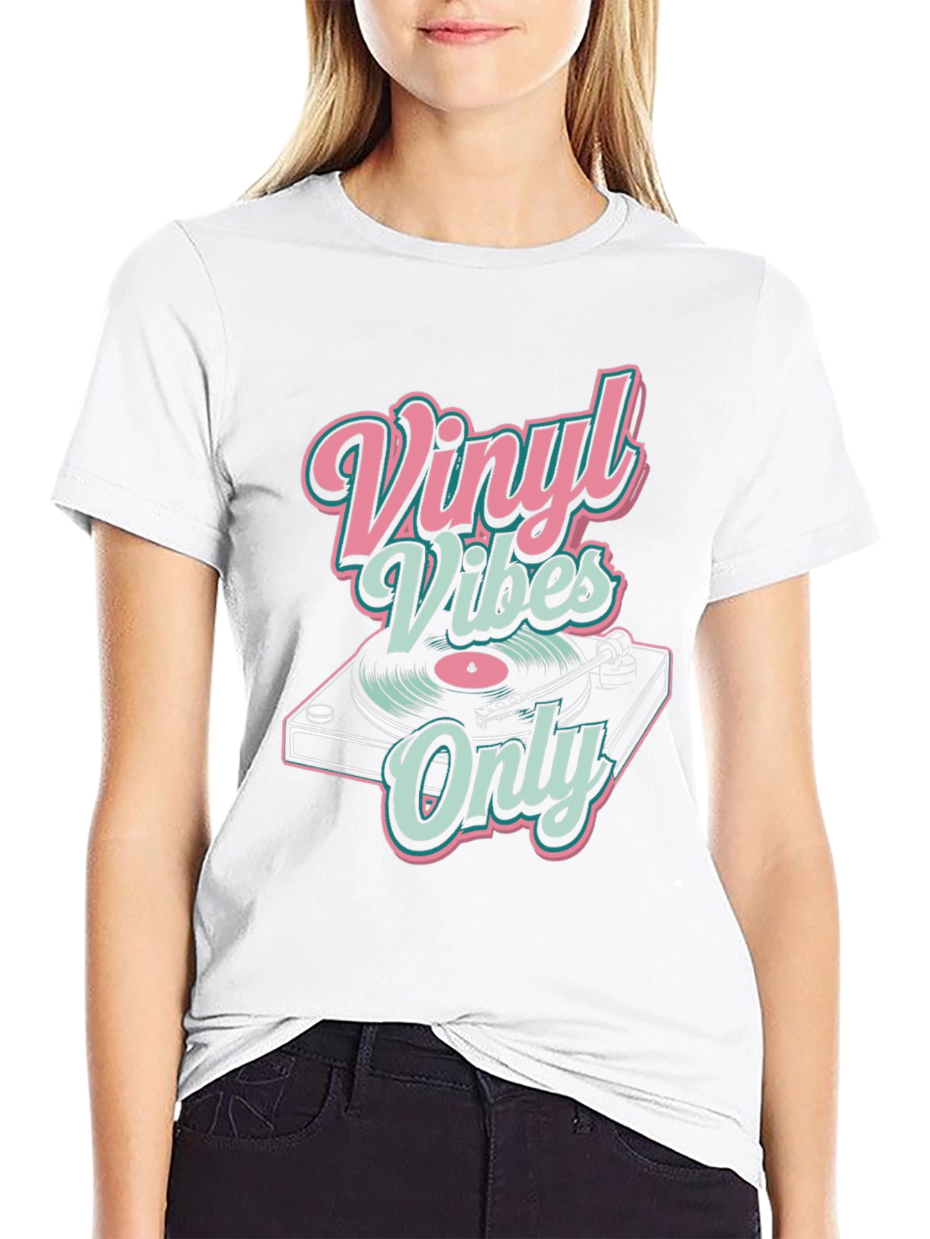 Vinyl Vibes Only Graphic Tee