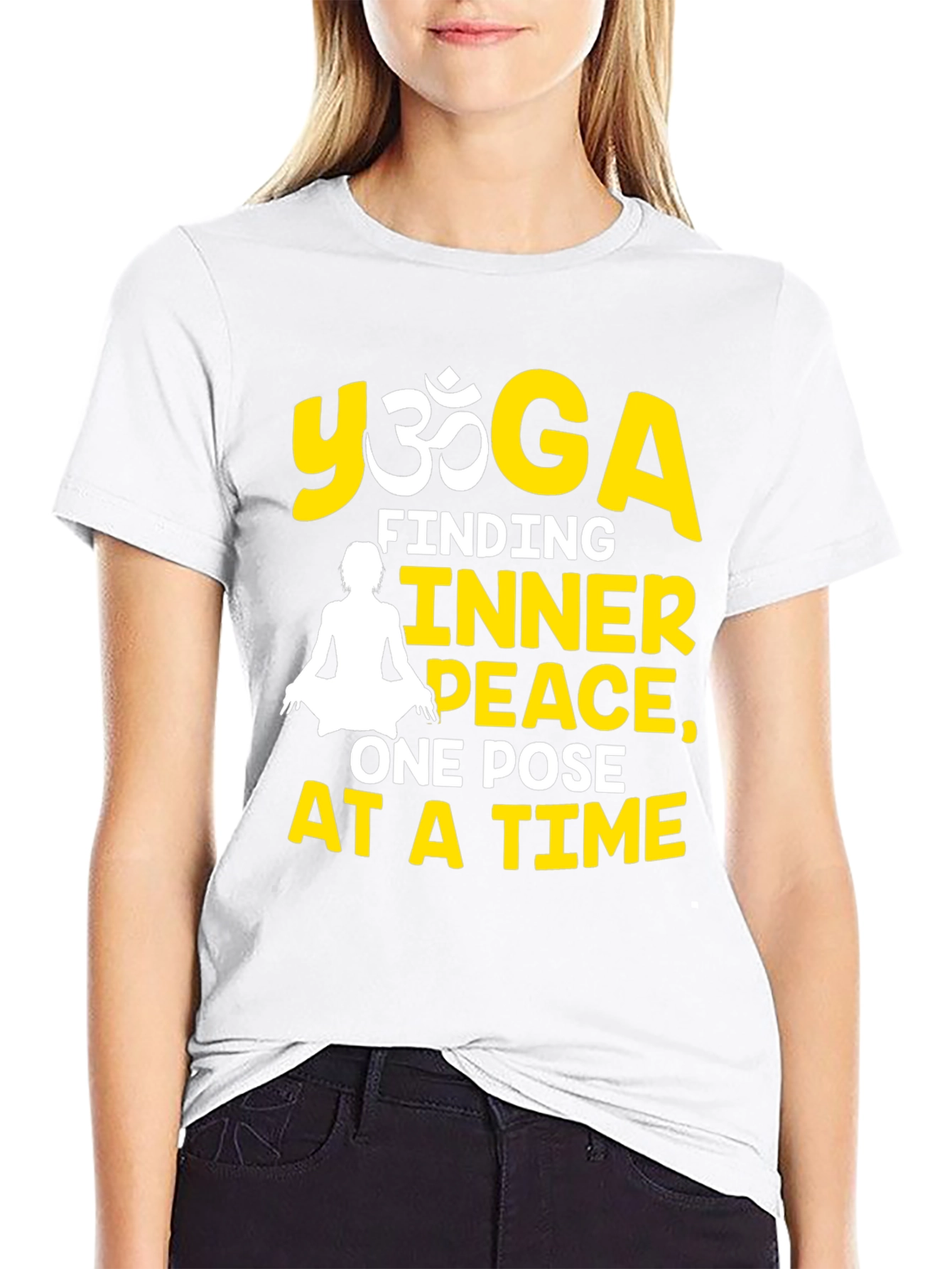 Yoga Inner Peace Black T-Shirt