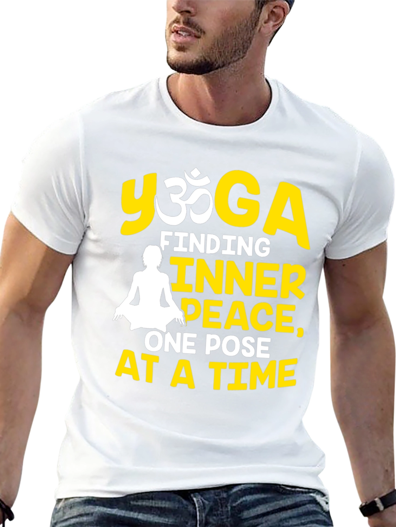Yoga Inner Peace Black T-Shirt