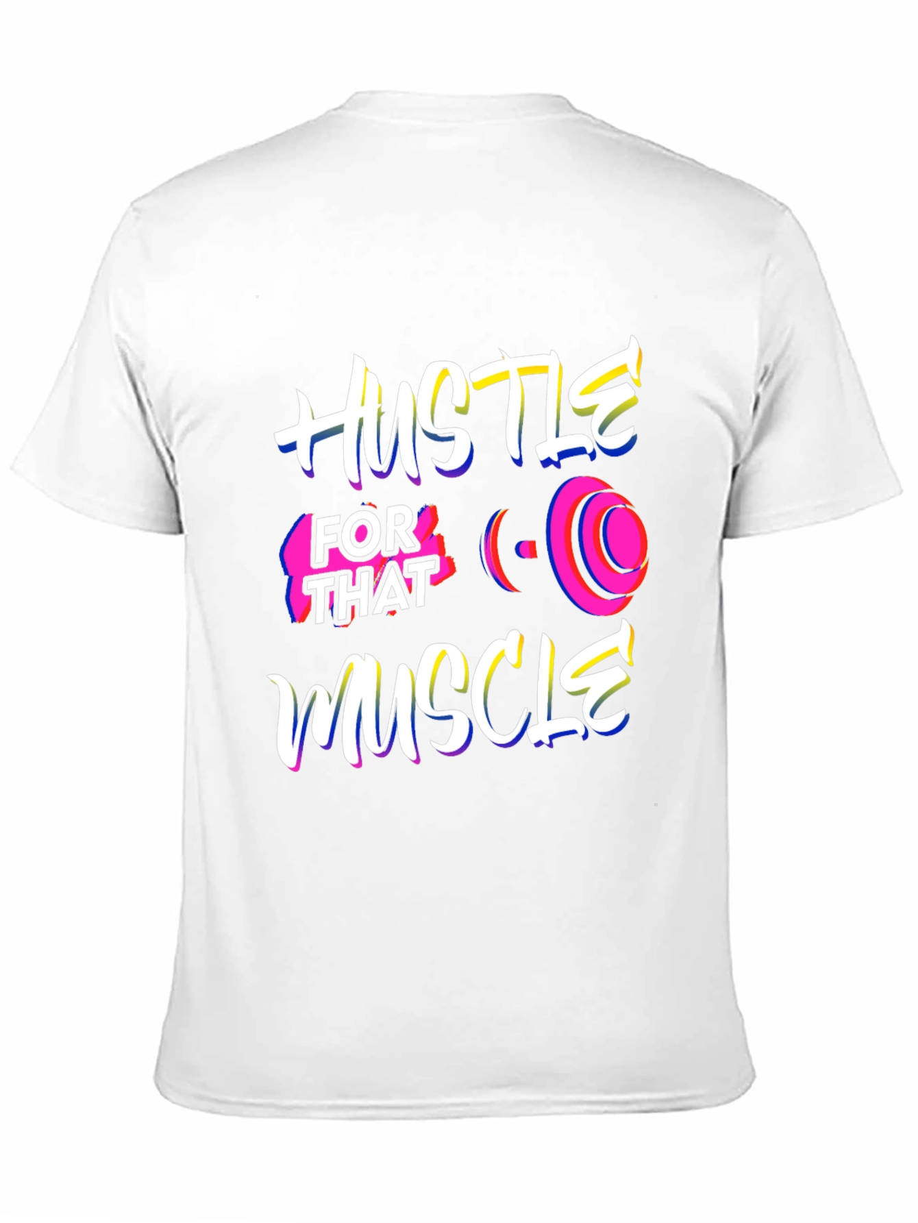 Hustle for That Muscle Graphic Tee - Black