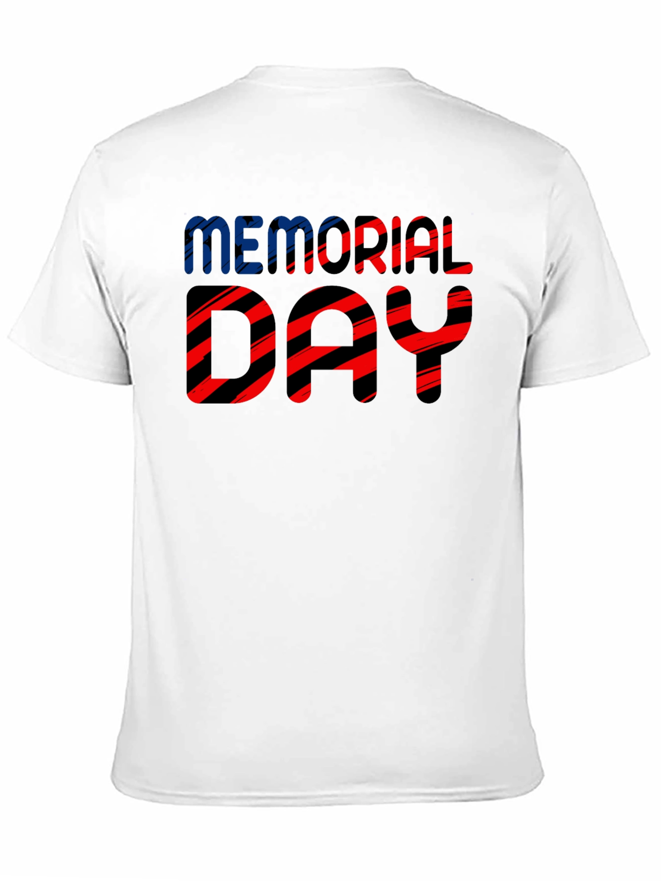 Memorial Day Striped Graphic Tee