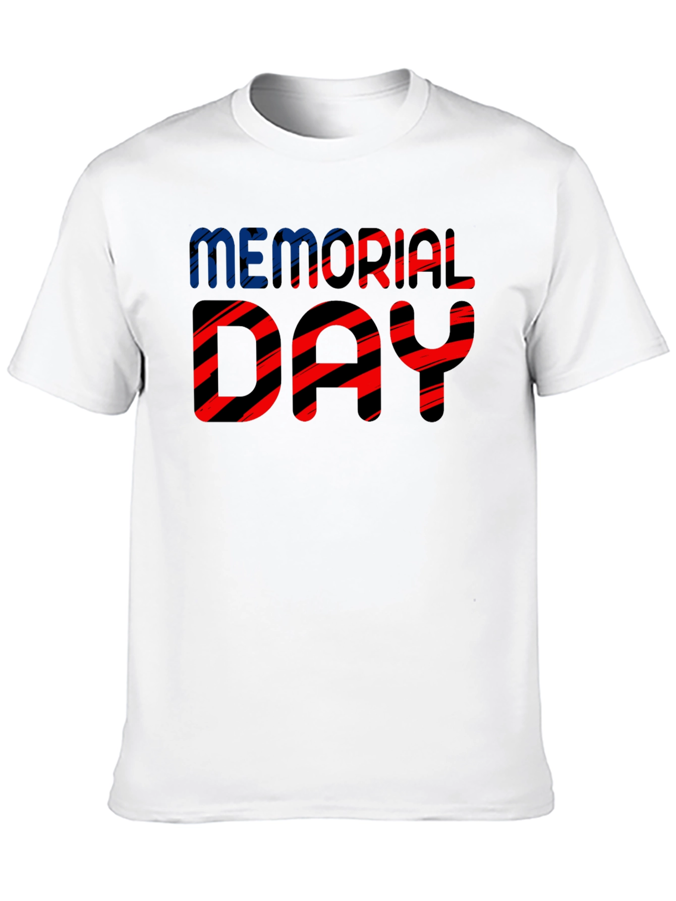 Memorial Day Striped Graphic Tee