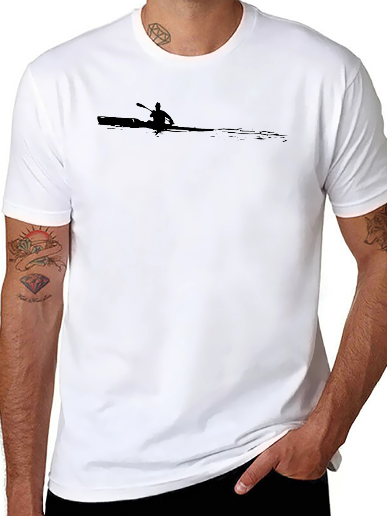 Black Kayak Graphic Tee