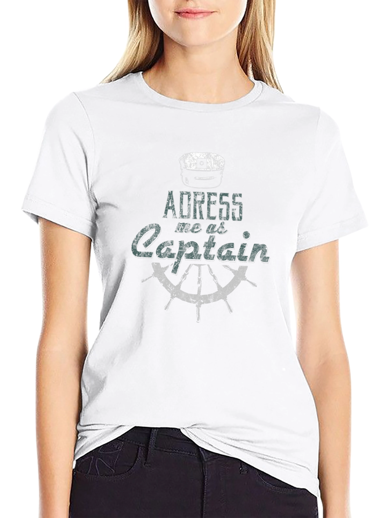 Address Me As Captain T-Shirt - Nautical Style