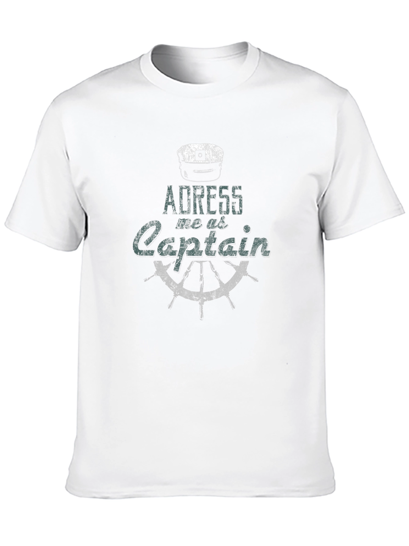 Address Me As Captain T-Shirt - Nautical Style