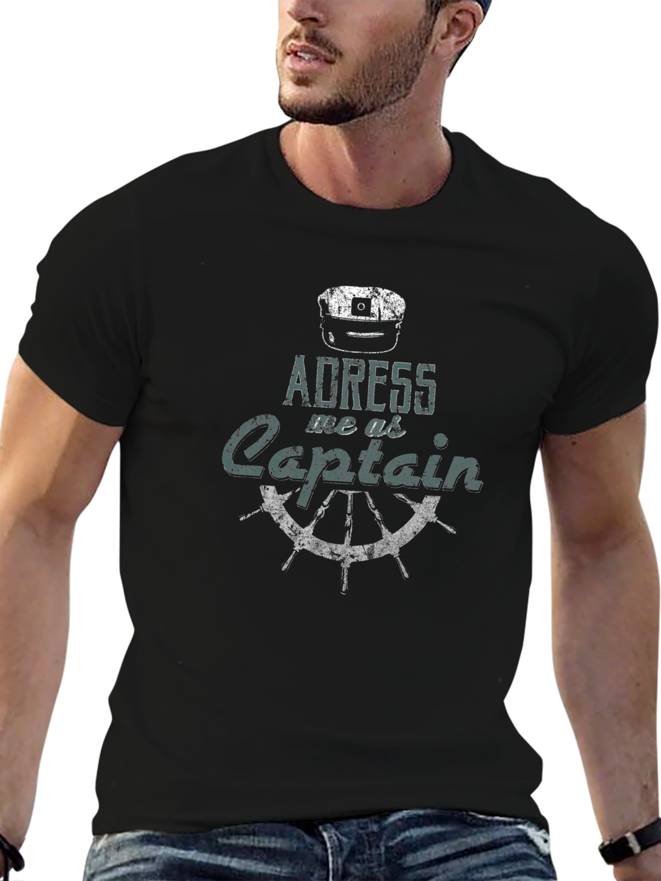 Address Me As Captain T-Shirt - Nautical Style