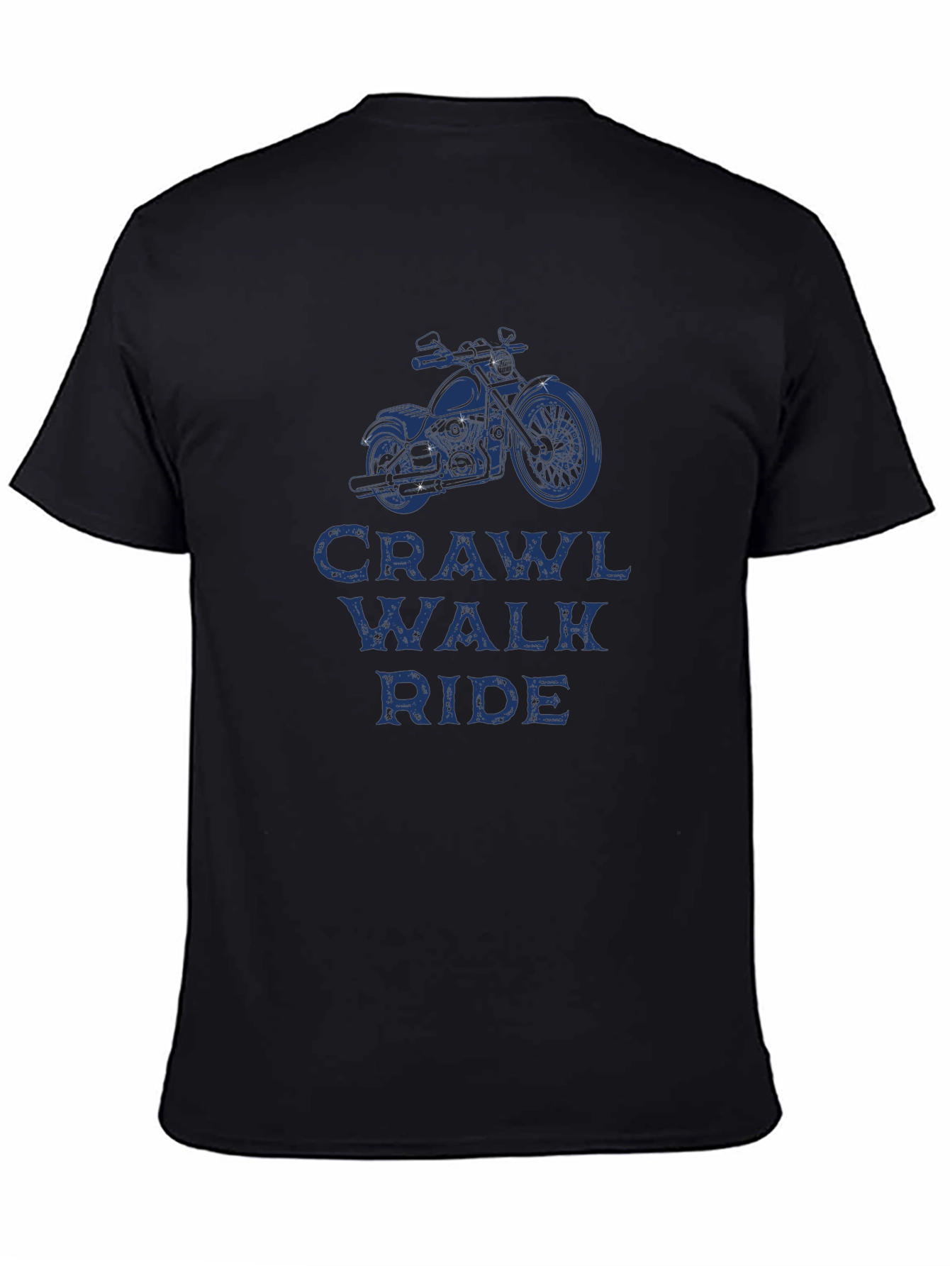 Crawl Walk Ride Motorcycle Graphic T-Shirt