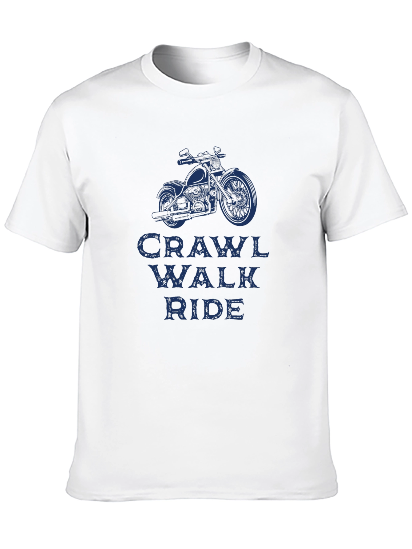 Crawl Walk Ride Motorcycle Graphic T-Shirt