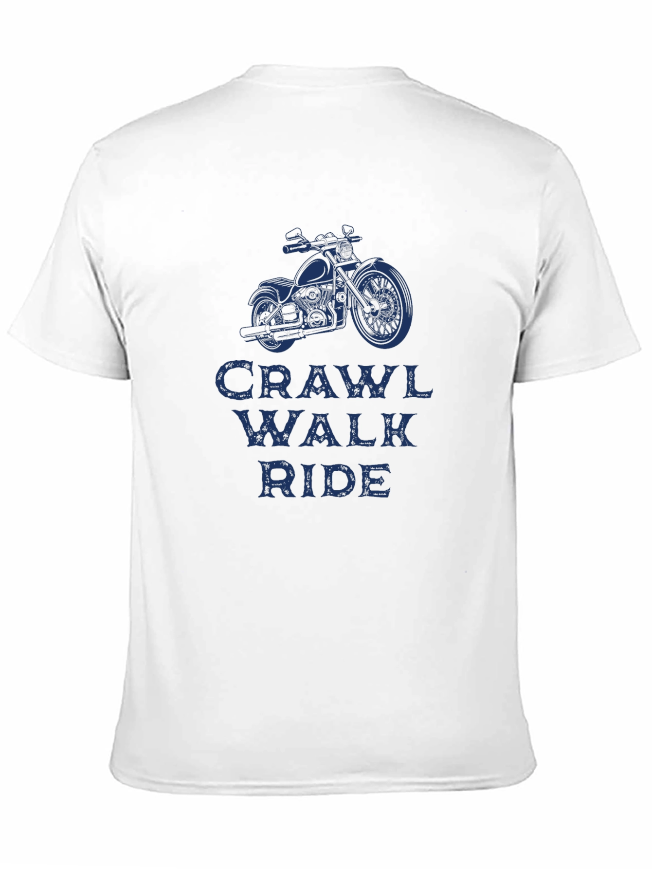 Crawl Walk Ride Motorcycle Graphic T-Shirt