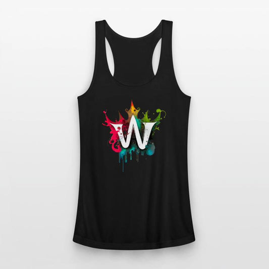 "W" Graffiti Initial Letter with 👑