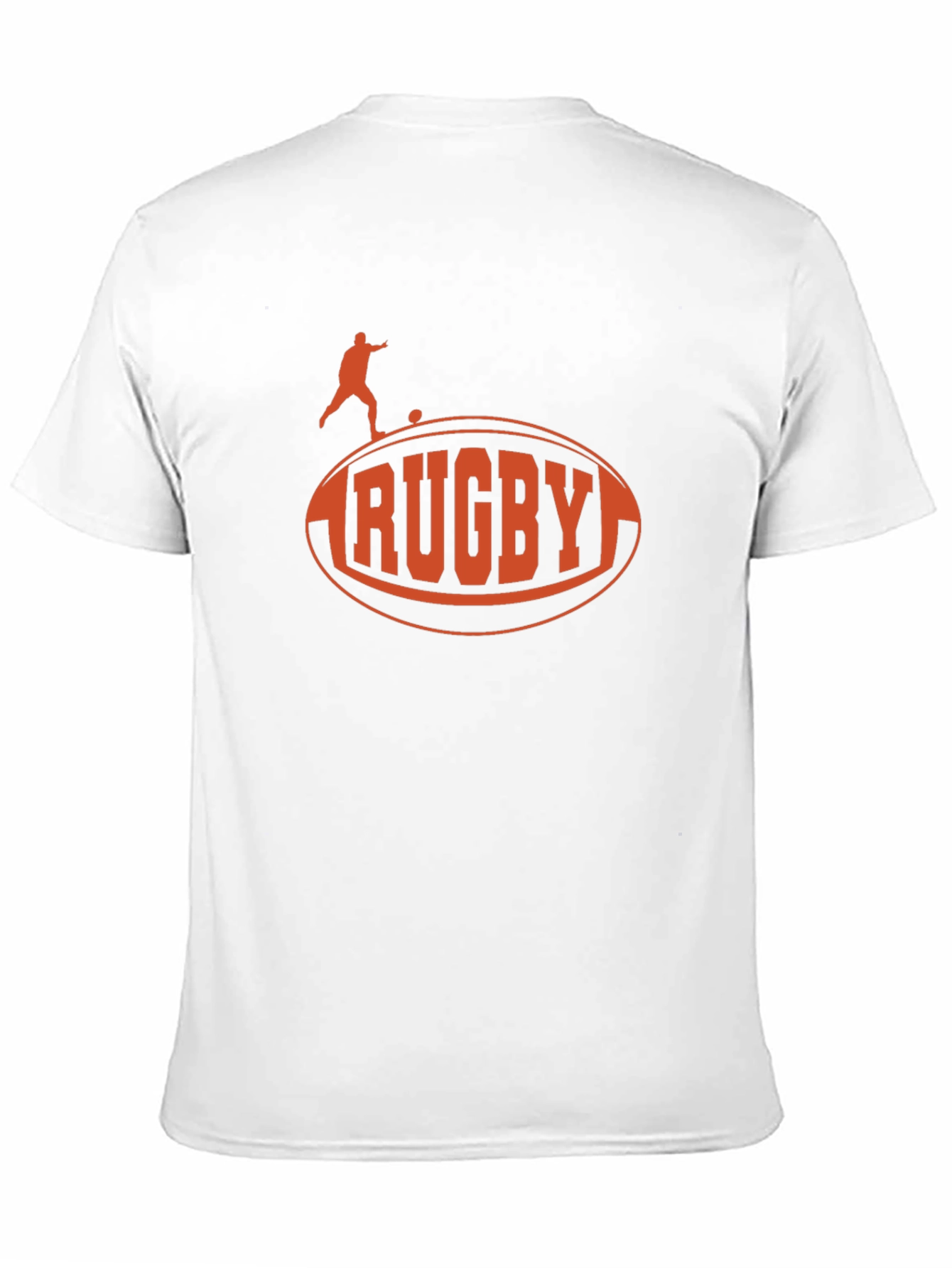 Rugby Graphic Tee - Black Cotton T-Shirt