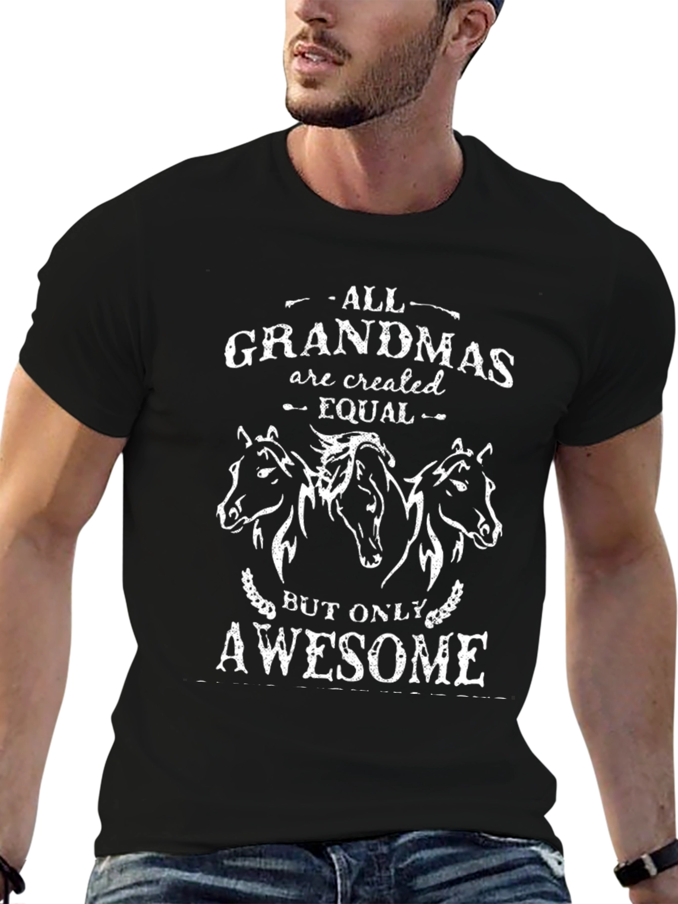 Awesome Grandmas T-Shirt - Horse Design