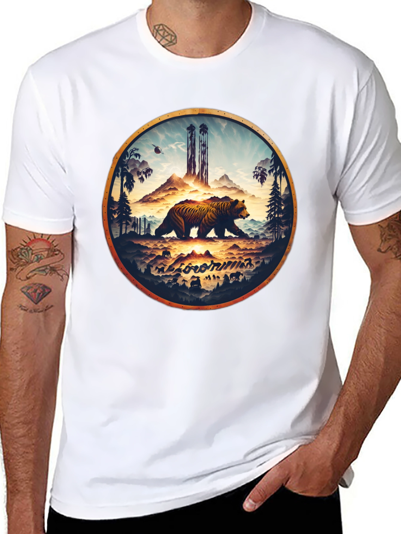 California Bear Graphic T-Shirt