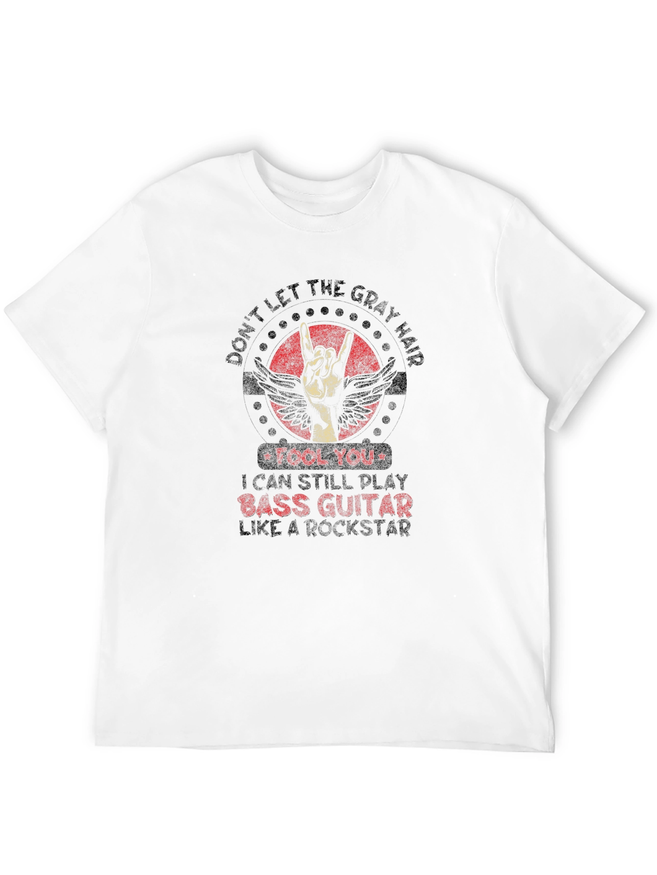 Bass Guitar Rockstar Graphic Tee