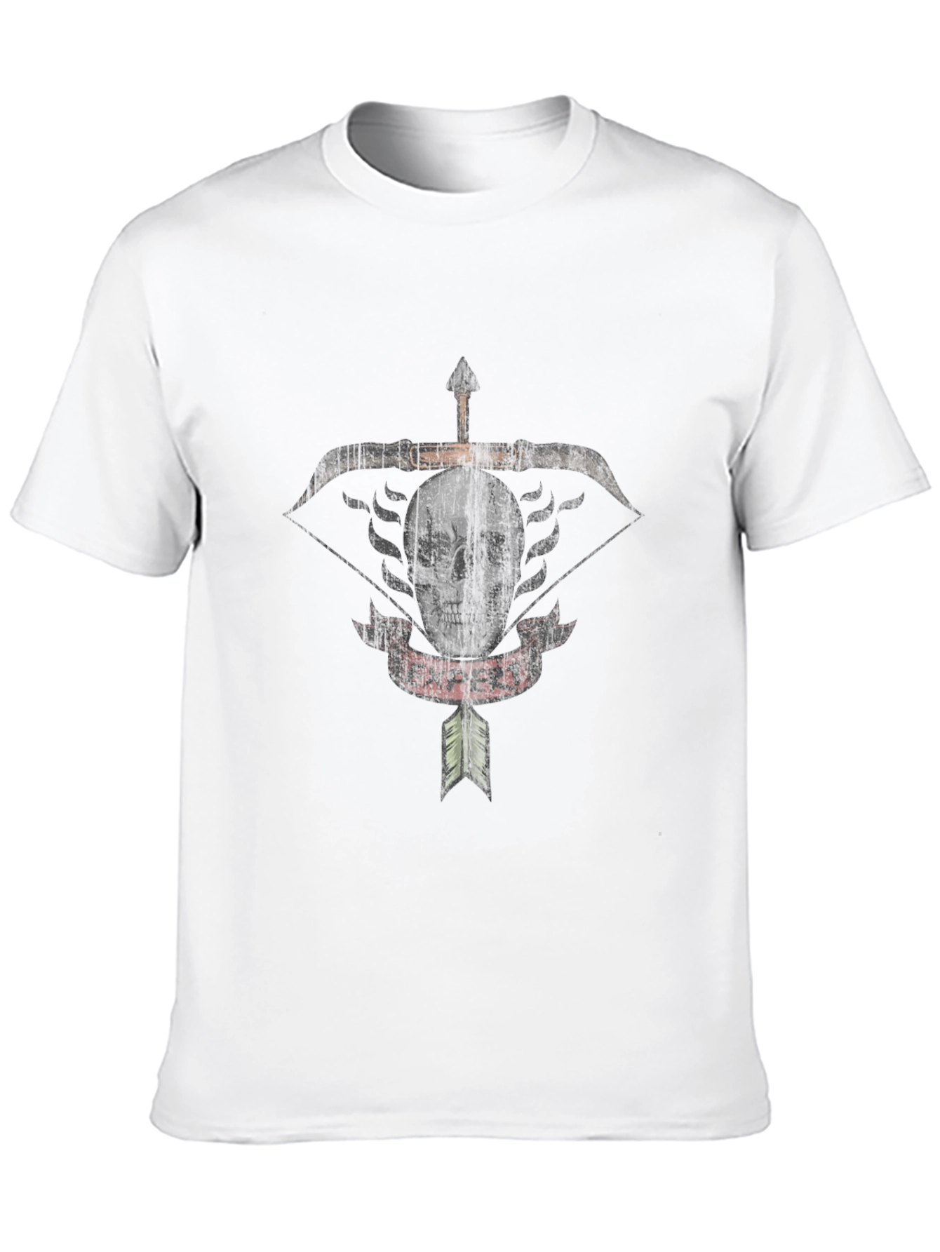 Expert Archer Skull Graphic T-Shirt - Black Cotton Tee