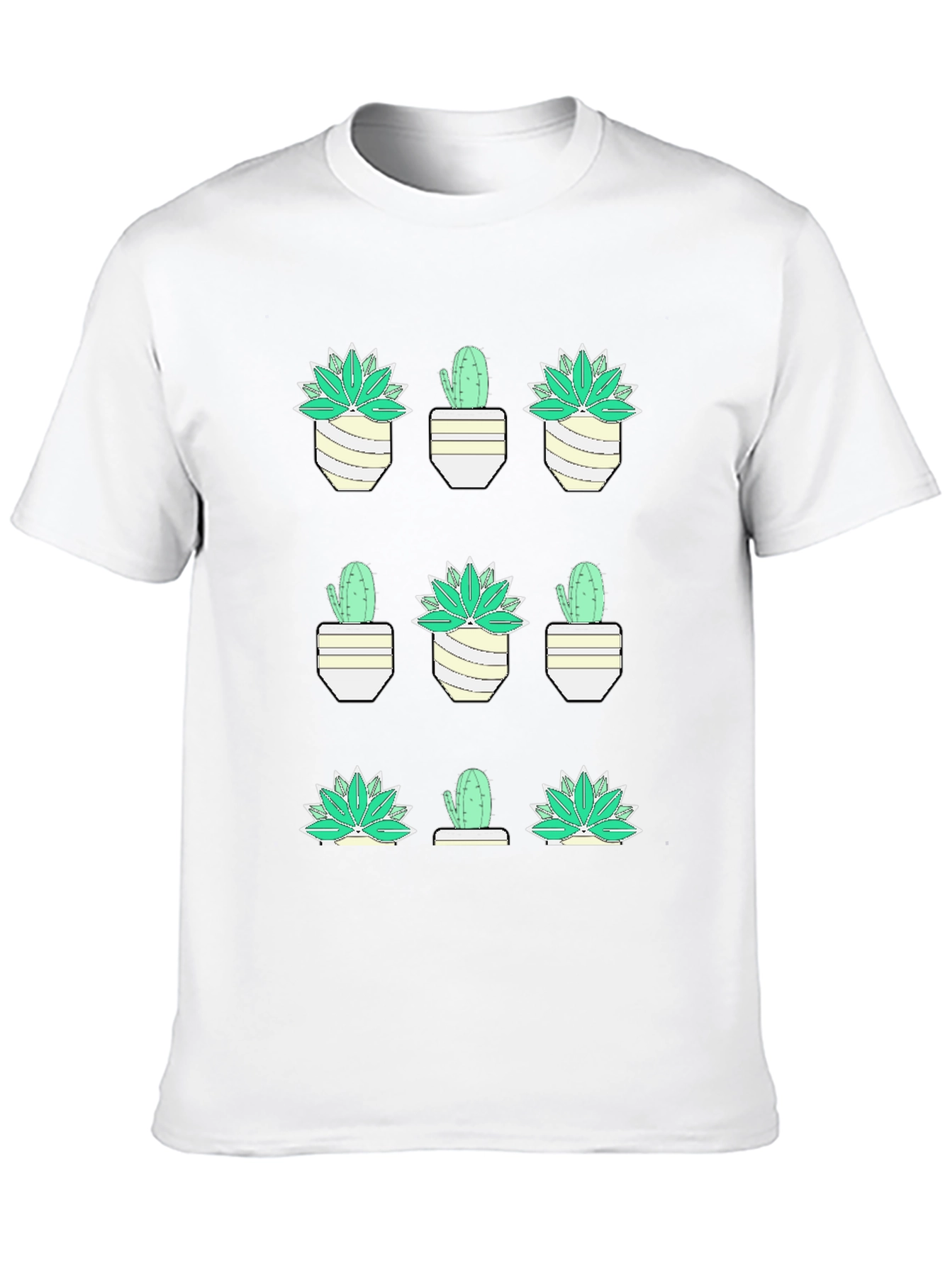 Cactus Plant Graphic Tee - Trendy Desert Style