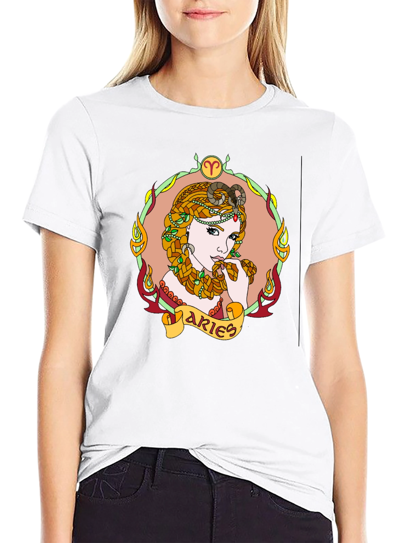 Aries Zodiac Sign Graphic Tee