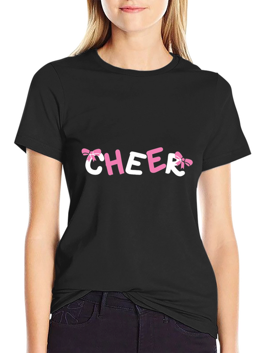 Cheer Bow T-Shirt - Fun & Stylish Top