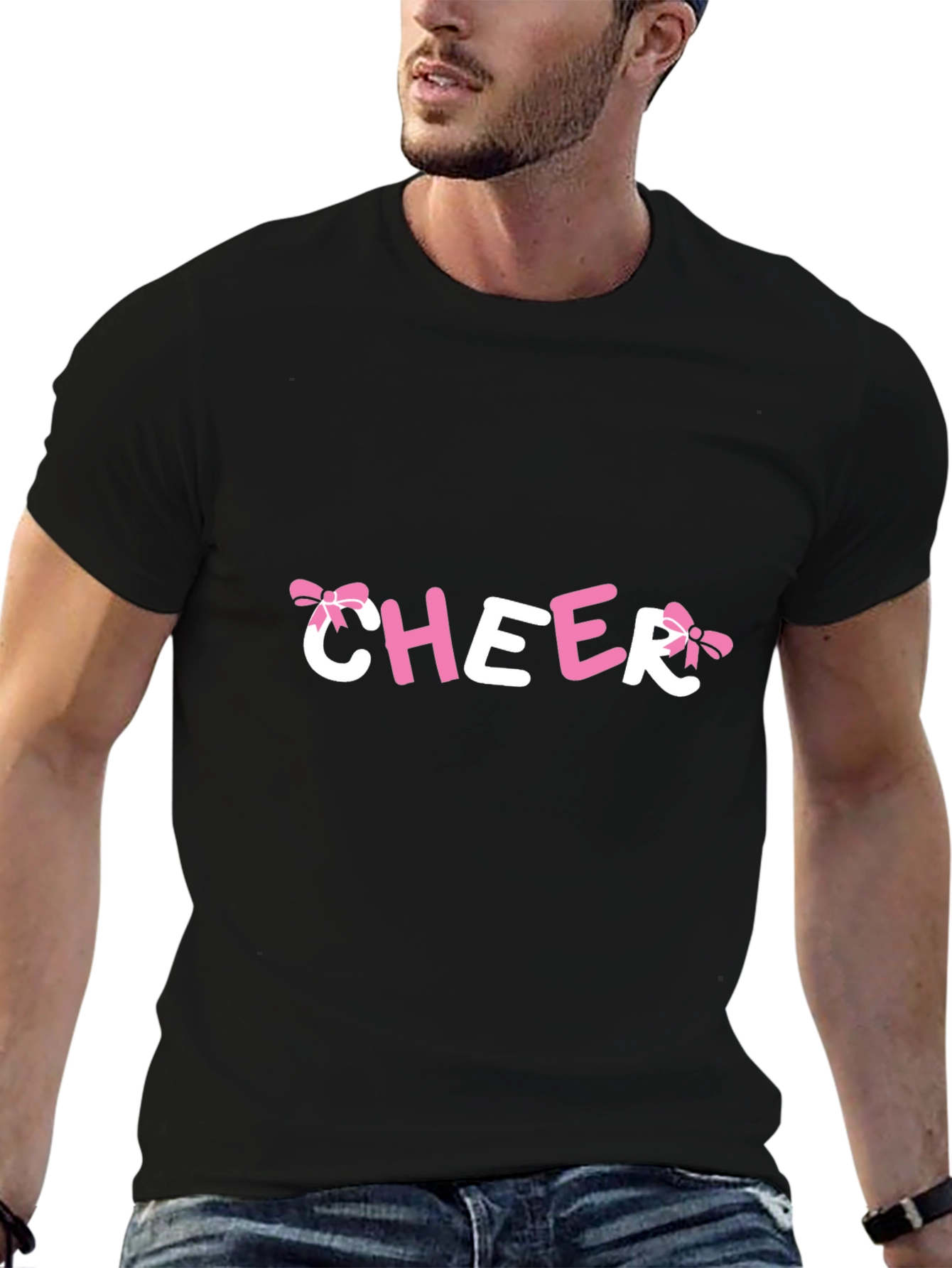 Cheer Bow T-Shirt - Fun & Stylish Top