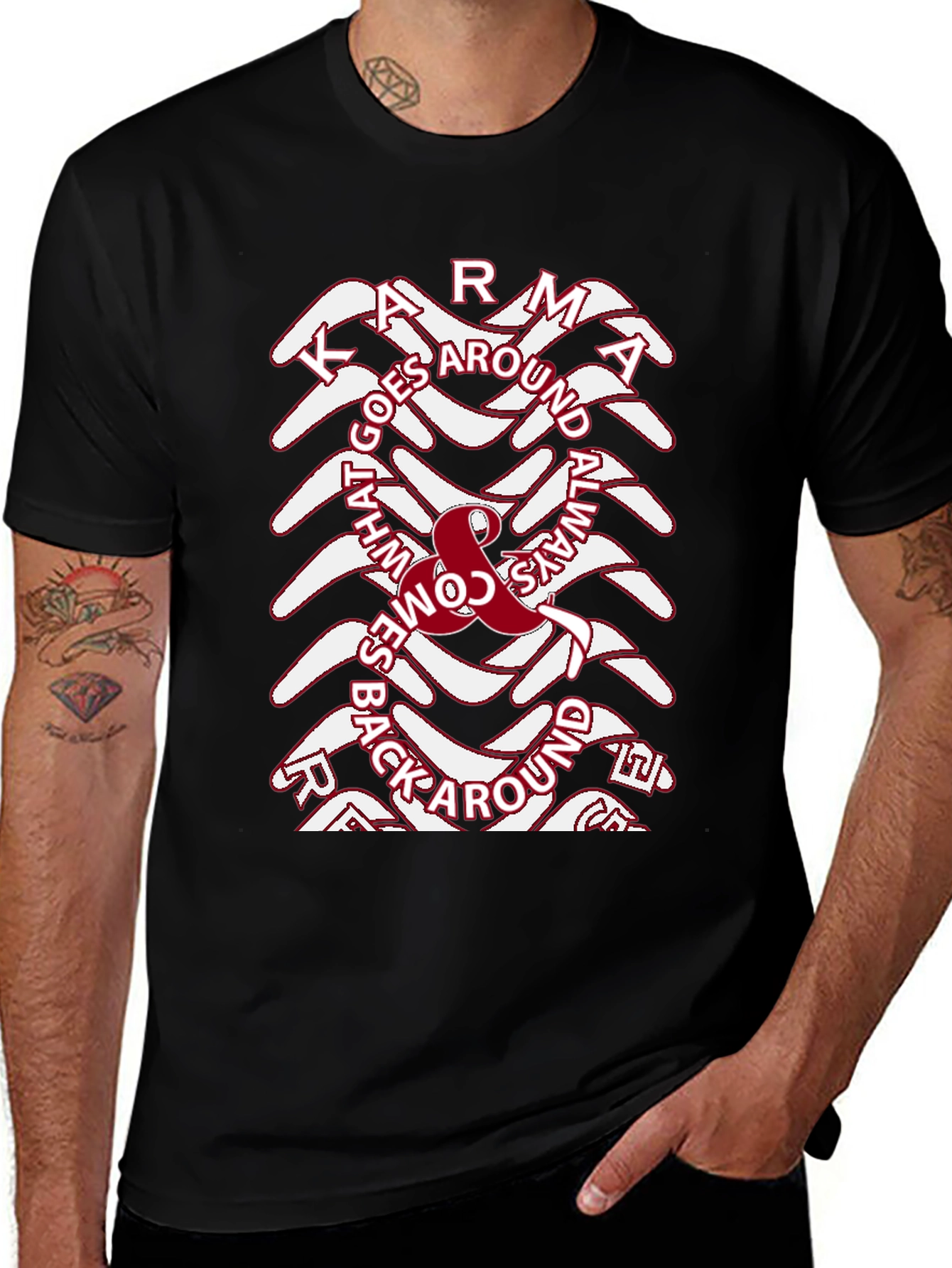 Karma Boomerang T-Shirt - What Goes Around