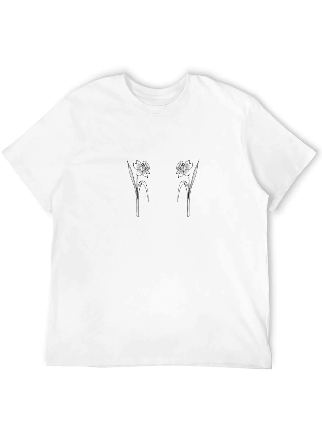Daffodil Graphic Tee - Black Cotton Blend